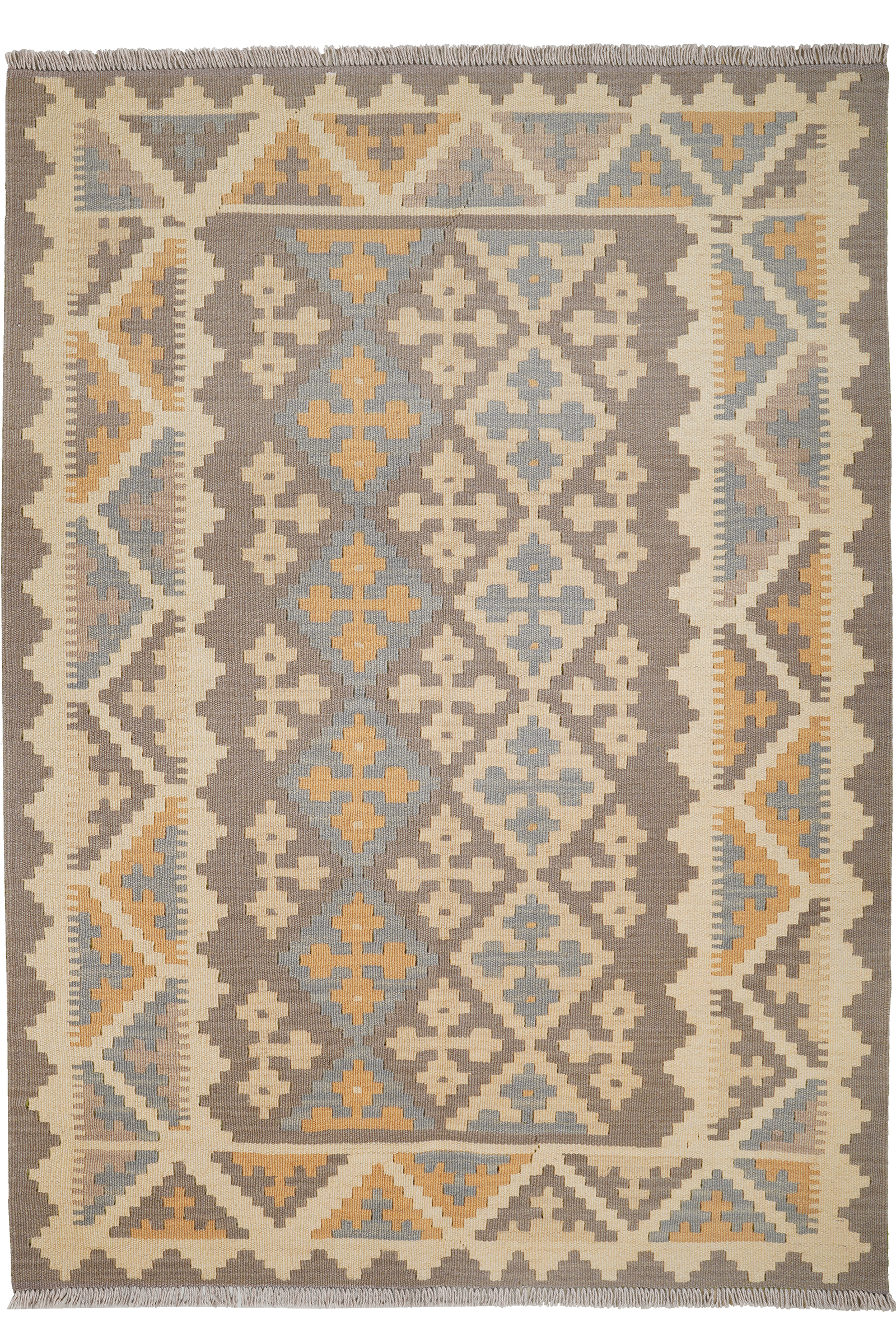 Ke.Gashgai T — Handgefertigt, 179x128 cm, Bunt, 100% Virgin Wool | Main view