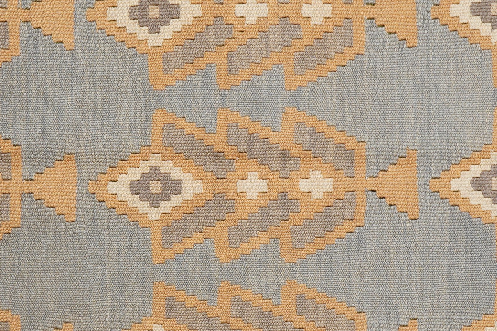 Kelim Gashgai — Handmade, 122x178 cm, Grey, 100% Virgin Wool | View 5