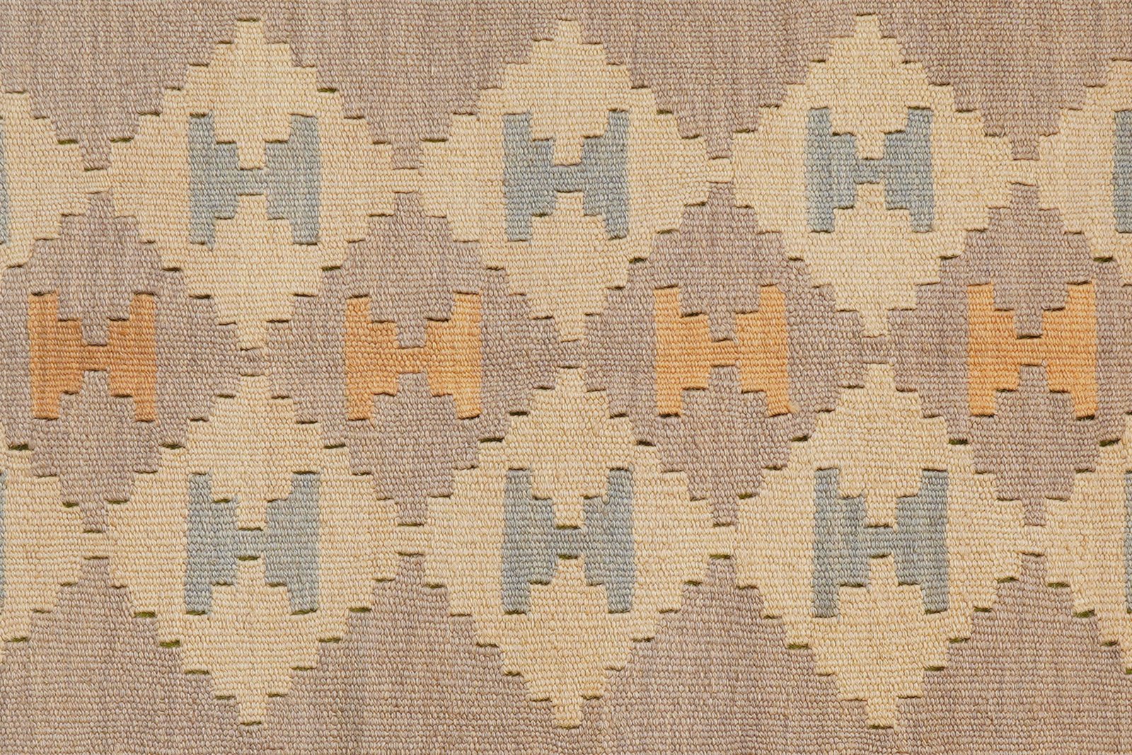 Kelim Gashgai — Handmade, 121x175 cm, Beige, 100% Virgin Wool | View 5