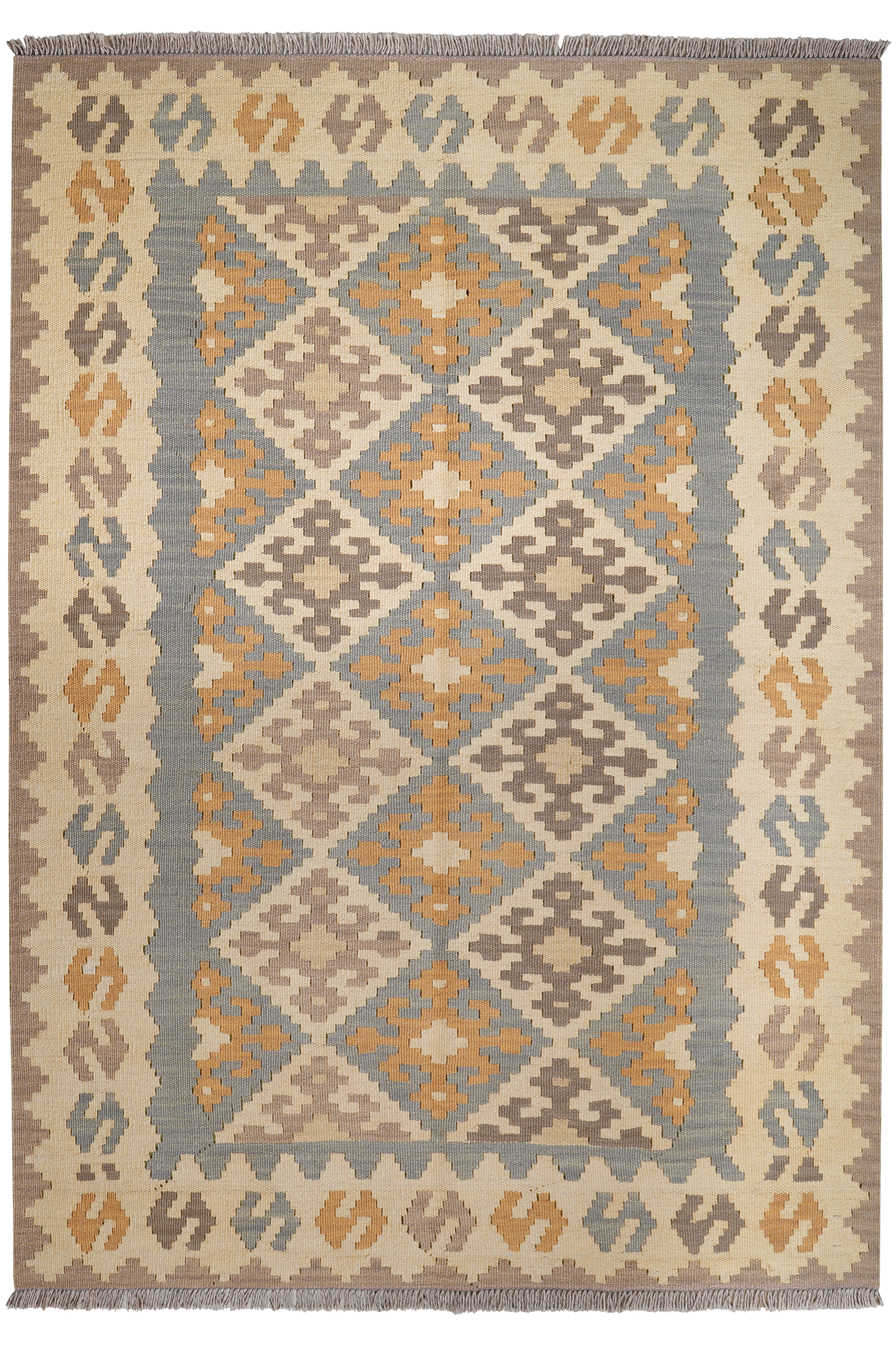 Ke.Gashgai T — Handgefertigt, 172x123 cm, Bunt, 100% Virgin Wool | Main view