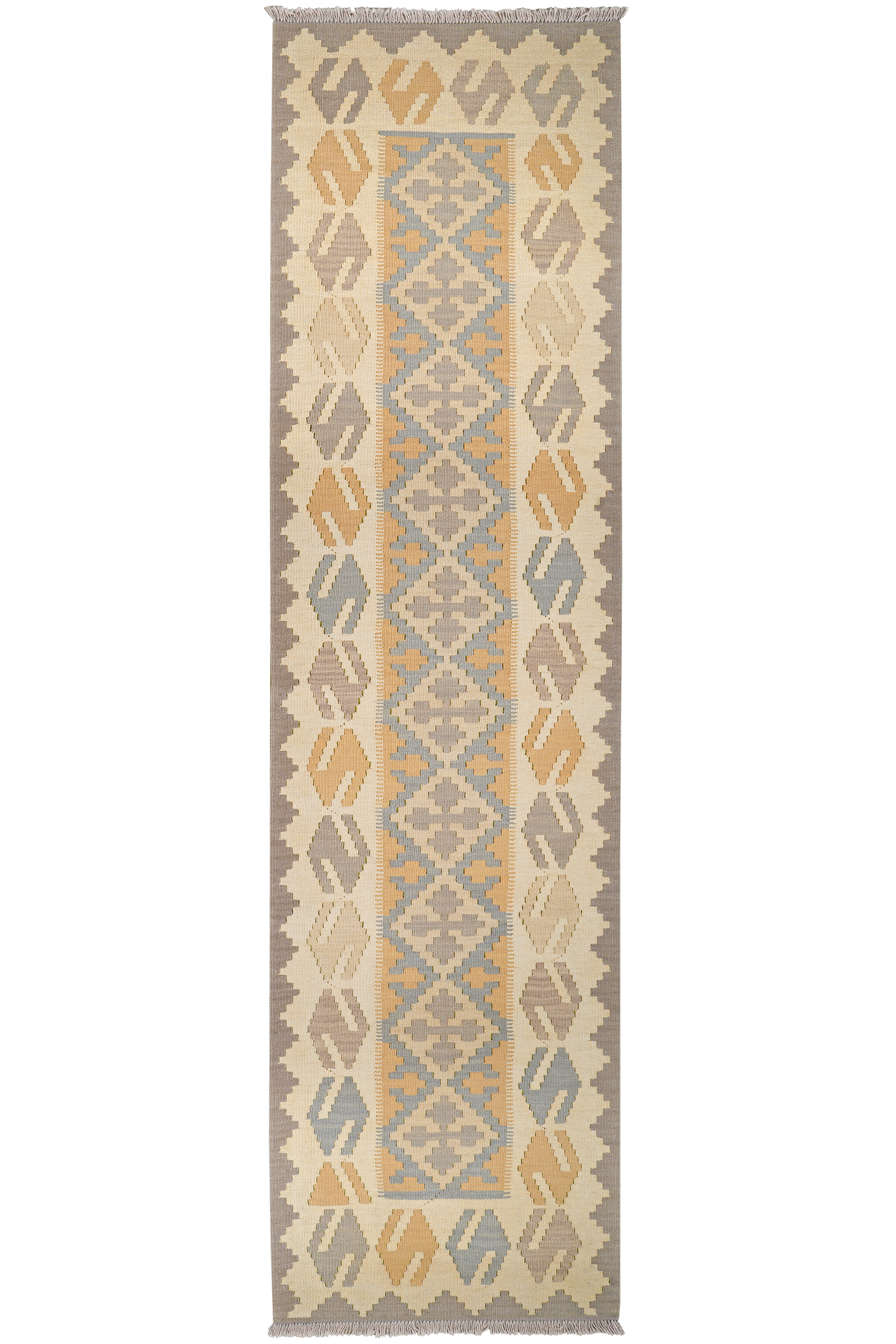 Ke.Gashgai T — Handgefertigt, 293x76 cm, Bunt, 100% Virgin Wool | Main view