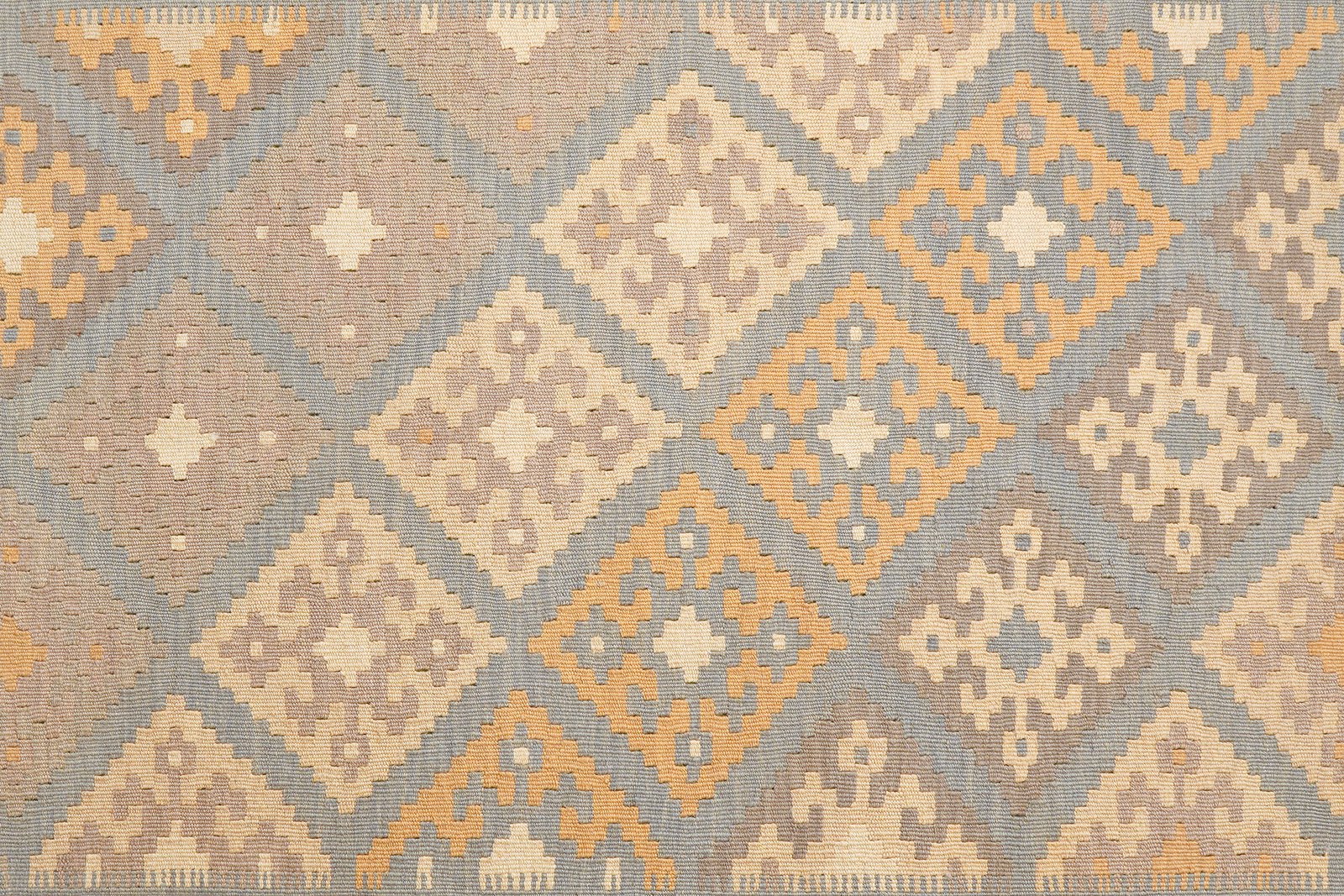 Kelim Gashgai — Handmade, 183x250 cm, Grey, 100% Virgin Wool | View 5