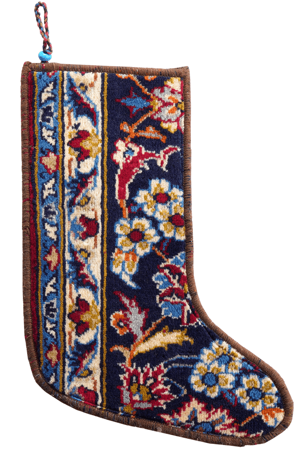 Weihnachtsstrumpf — Hand-knotted, 56x41 cm, Multicolor, 100% Virgin Wool | Main view