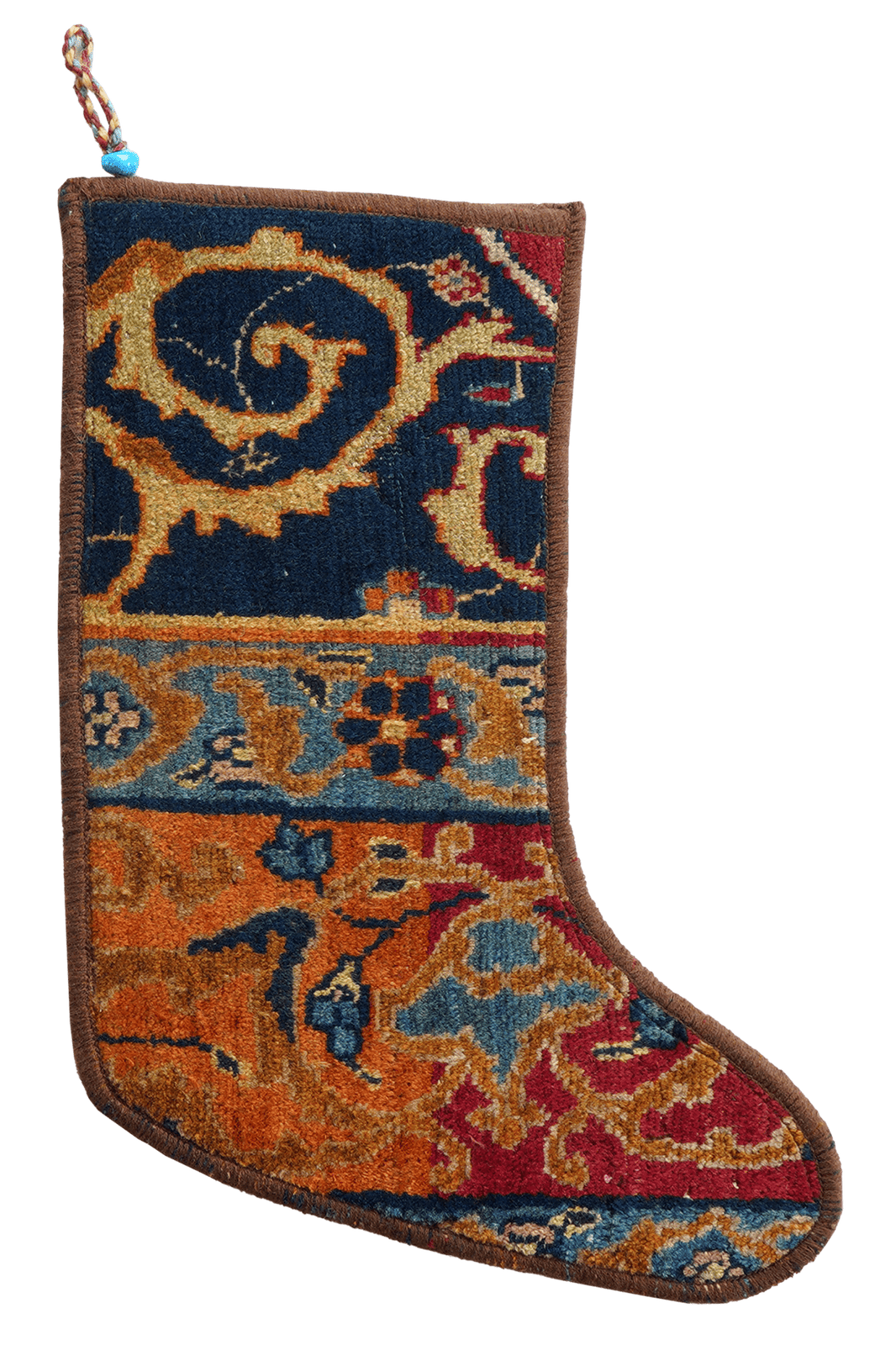 Weihnachtsstrumpf — Hand-knotted, 56x41 cm, Multicolor, 100% Virgin Wool | Main view