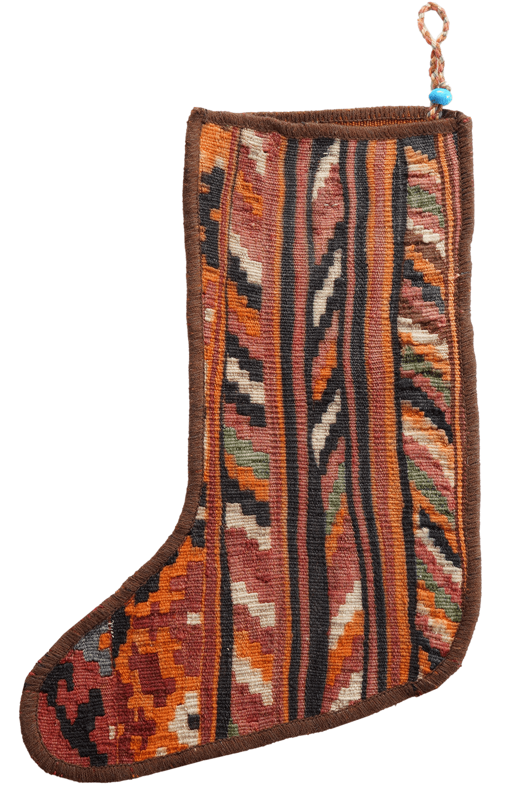Weihnachtsstrumpf — Hand-knotted, 56x41 cm, Multicolor, 100% Virgin Wool | View 3