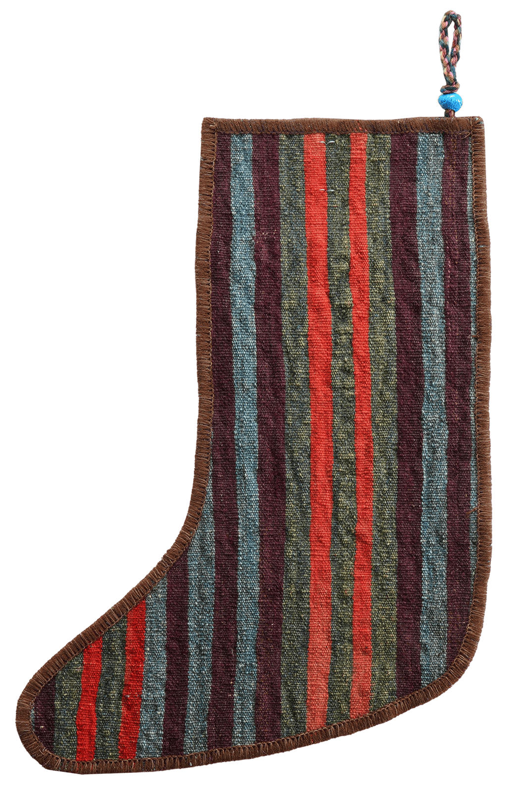 Weihnachtsstrumpf — Hand-knotted, 56x41 cm, Multicolor, 100% Virgin Wool | View 3