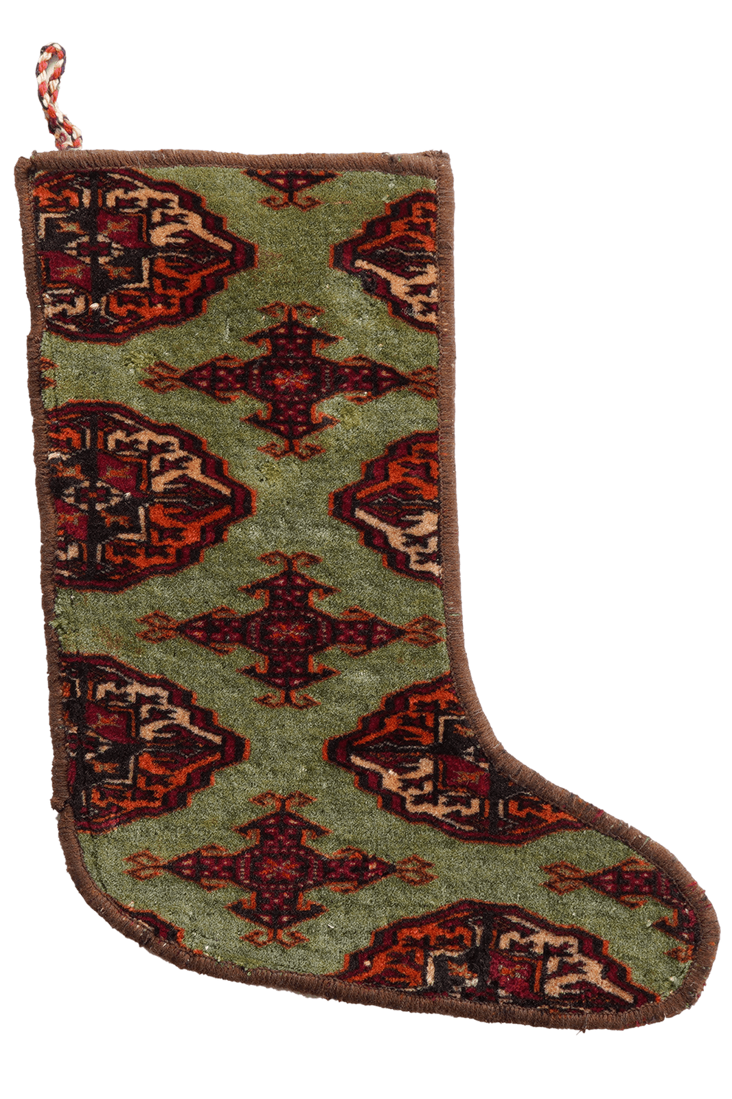 Weihnachtsstrumpf — Hand-knotted, 56x41 cm, Multicolor, 100% Virgin Wool | Main view