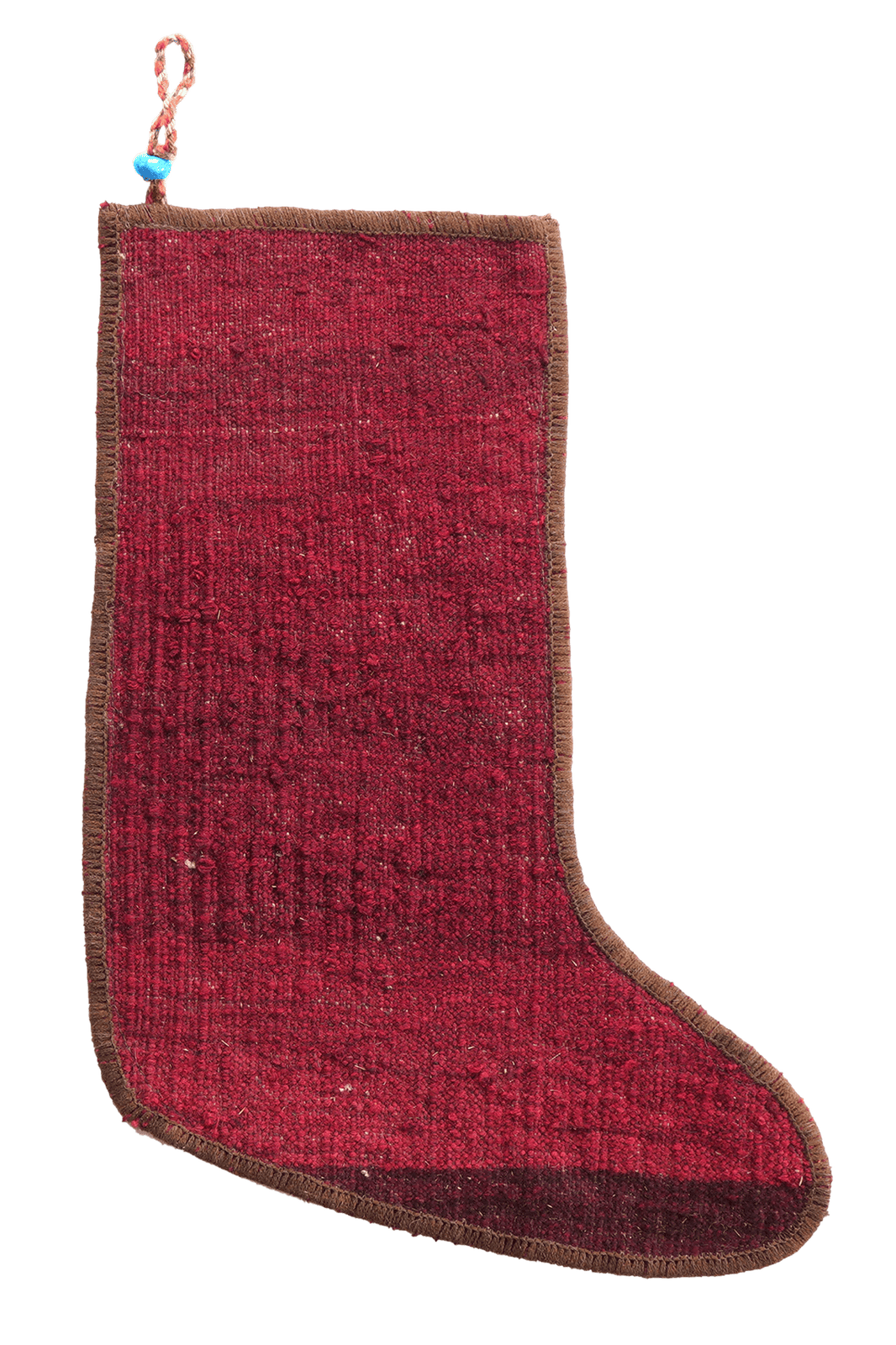 Weihnachtsstrumpf — Hand-knotted, 56x41 cm, Multicolor, 100% Virgin Wool | Main view