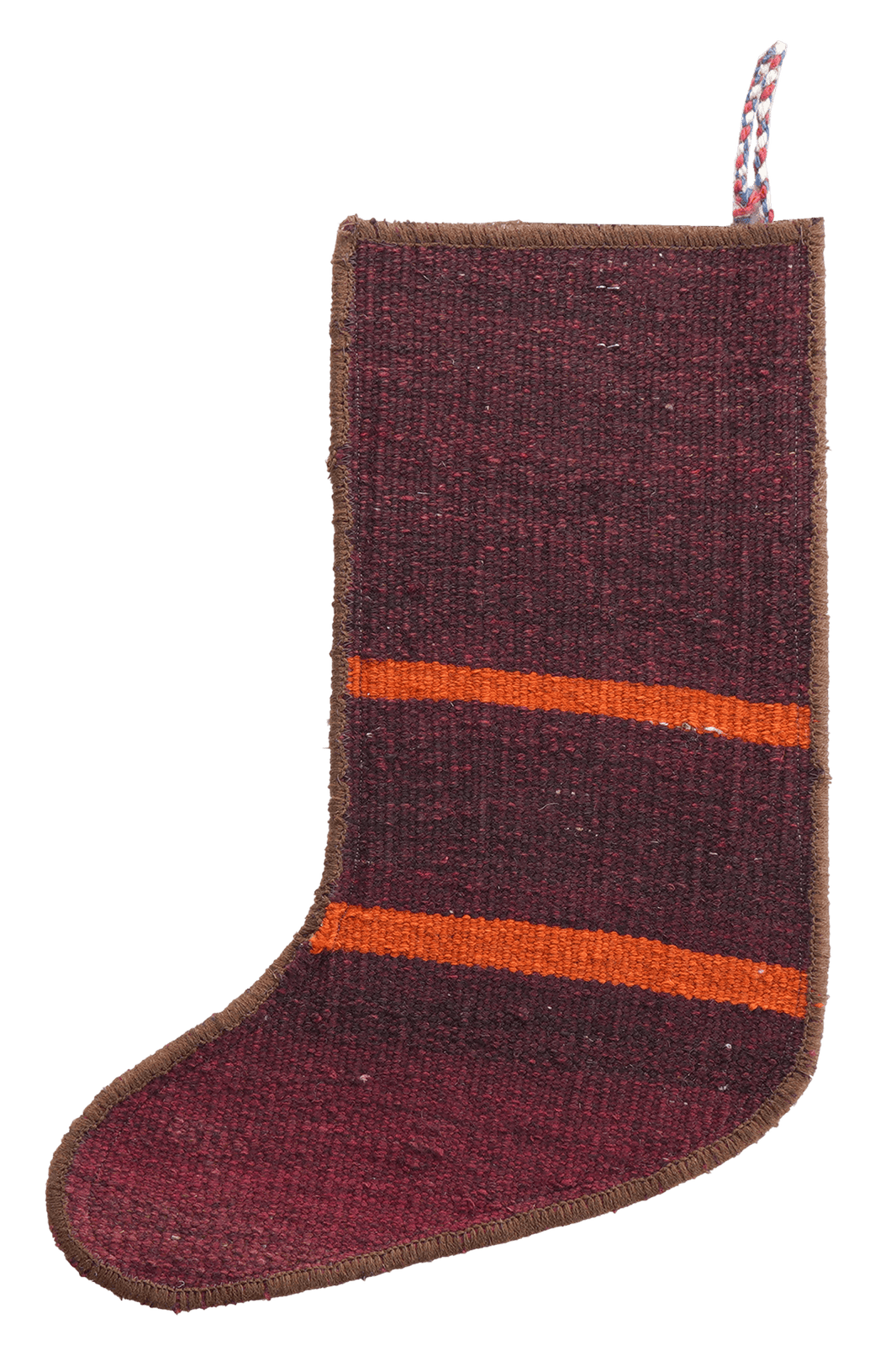 Weihnachtsstrumpf — Hand-knotted, 56x41 cm, Multicolor, 100% Virgin Wool | View 3