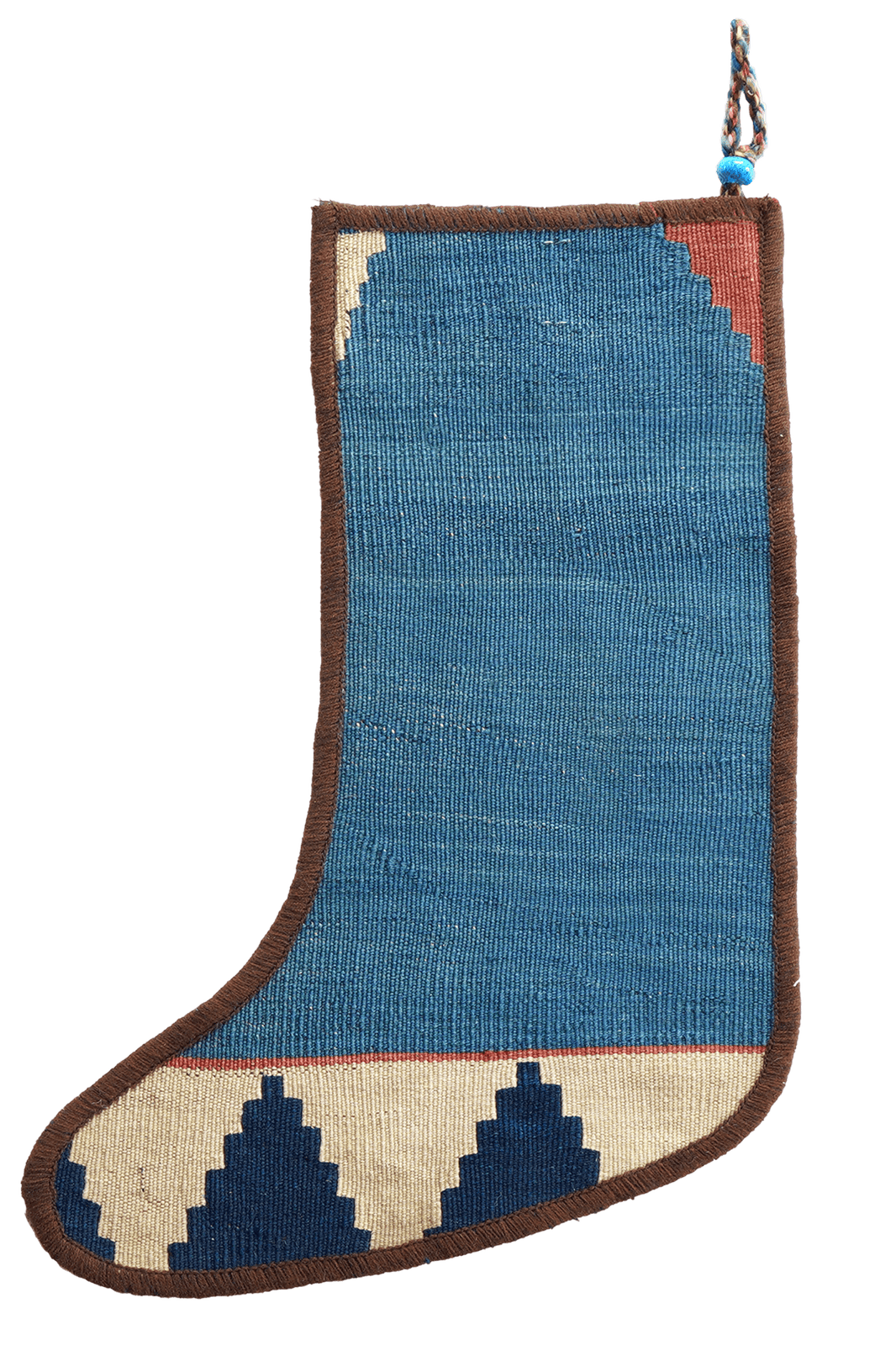 Weihnachtsstrumpf — Hand-knotted, 56x41 cm, Multicolor, 100% Virgin Wool | View 3