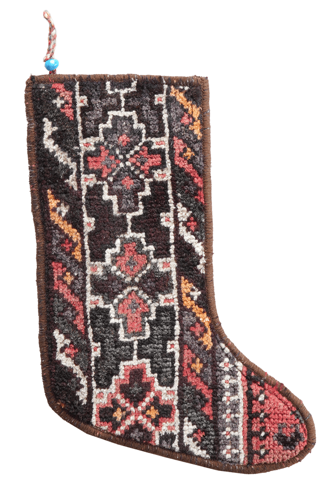 Weihnachtsstrumpf — Hand-knotted, 56x41 cm, Multicolor, 100% Virgin Wool | Main view