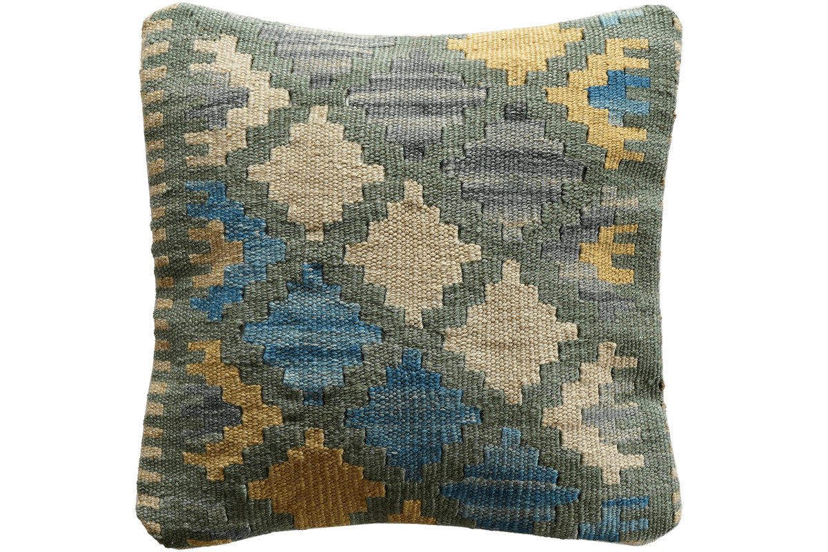 Kelim Cuscino · Fatto a mano – Multicolore, 40x40 cm
