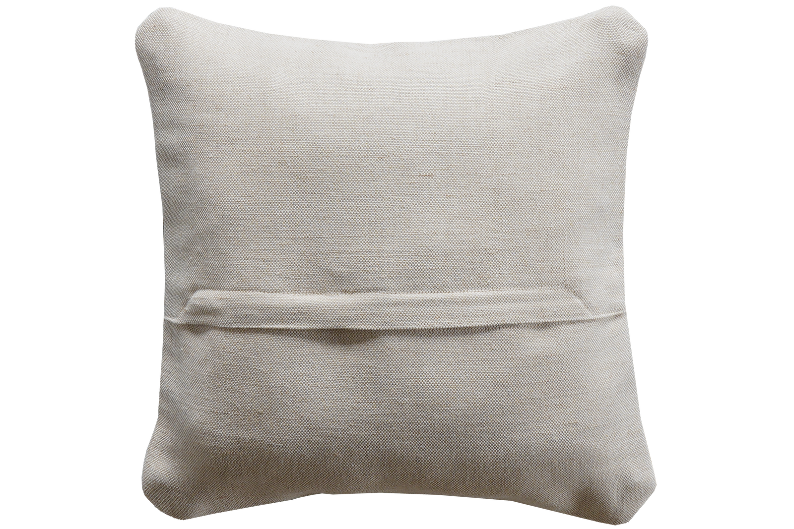 Kelim Kissen — Handgefertigt, 40x40 cm, Bunt, 100% Virgin Wool | Back view