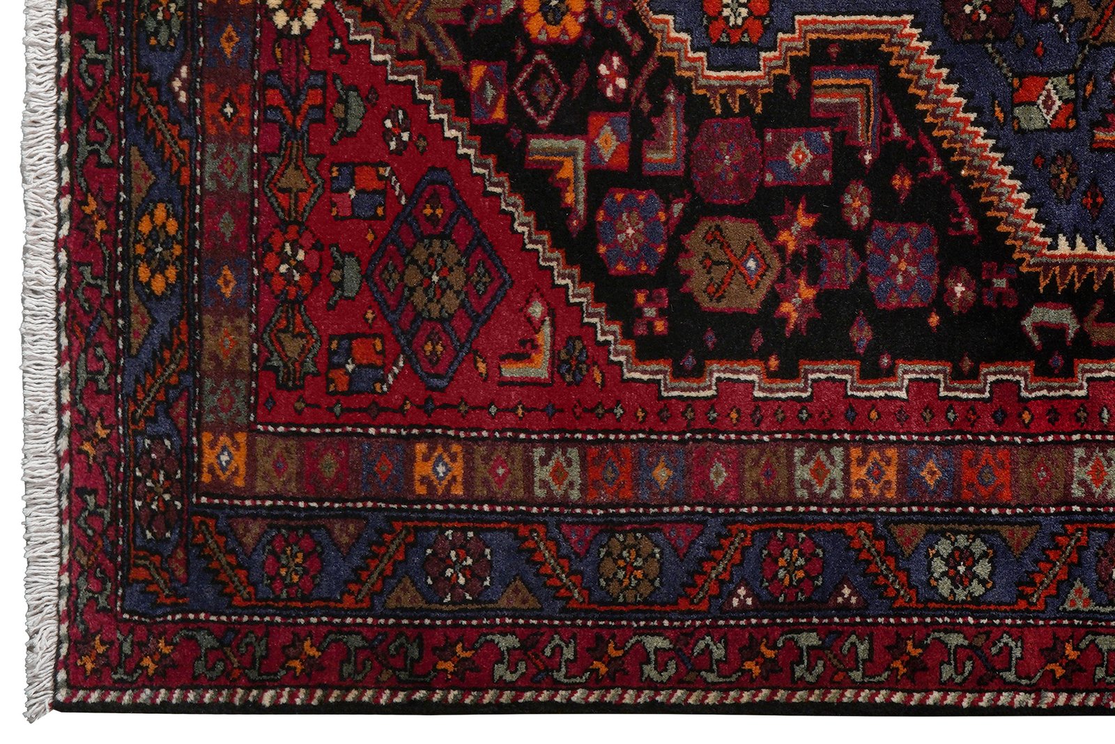 Khamseh — Hand-knotted, 138x226 cm, Blue, 100% Virgin Wool | View 3