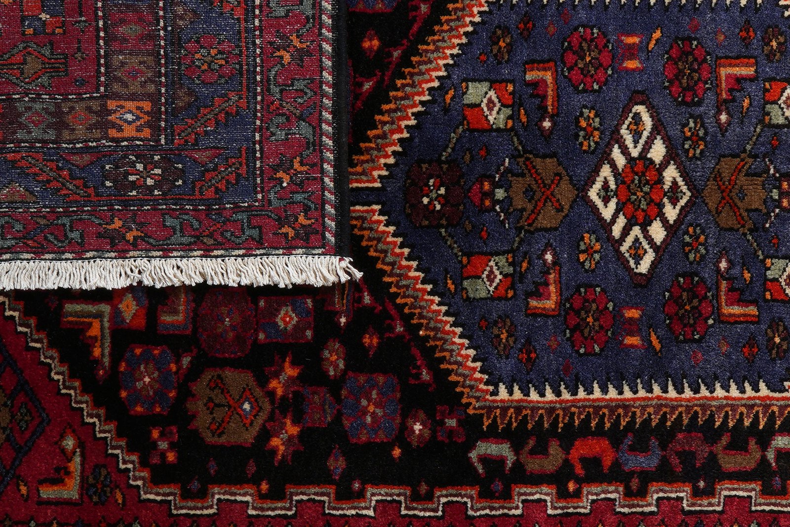Khamseh — Hand-knotted, 138x226 cm, Blue, 100% Virgin Wool | View 7