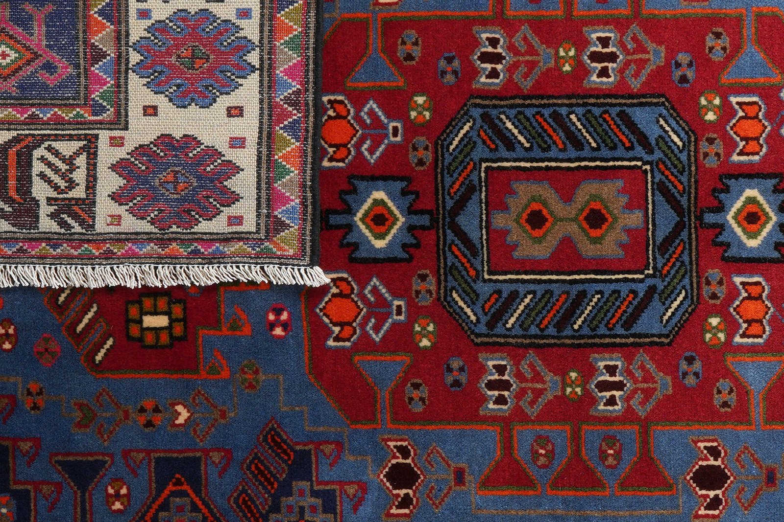 Tarom — Hand-knotted, 132x199 cm, Blue, 100% Virgin Wool | View 7