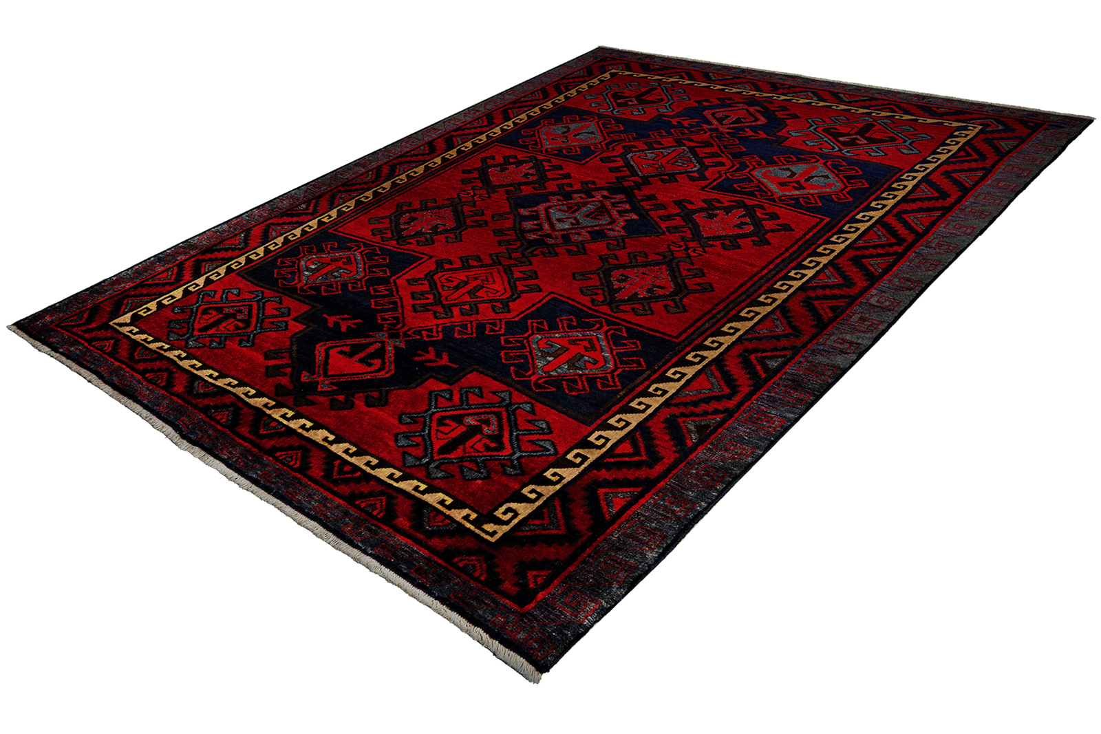 Lori — Hand-knotted, 190x248 cm, Red, 100% Virgin Wool | View 5