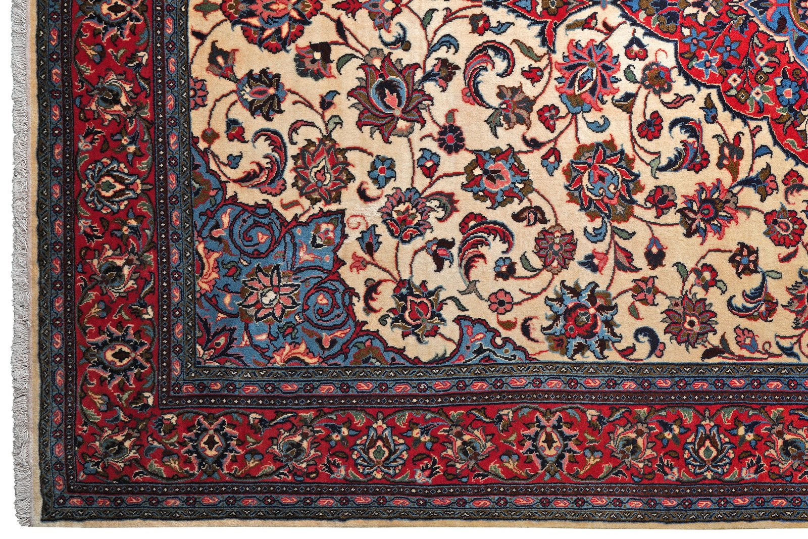 Sarough — Hand-knotted, 203x307 cm, Beige, 100% Virgin Wool | View 3