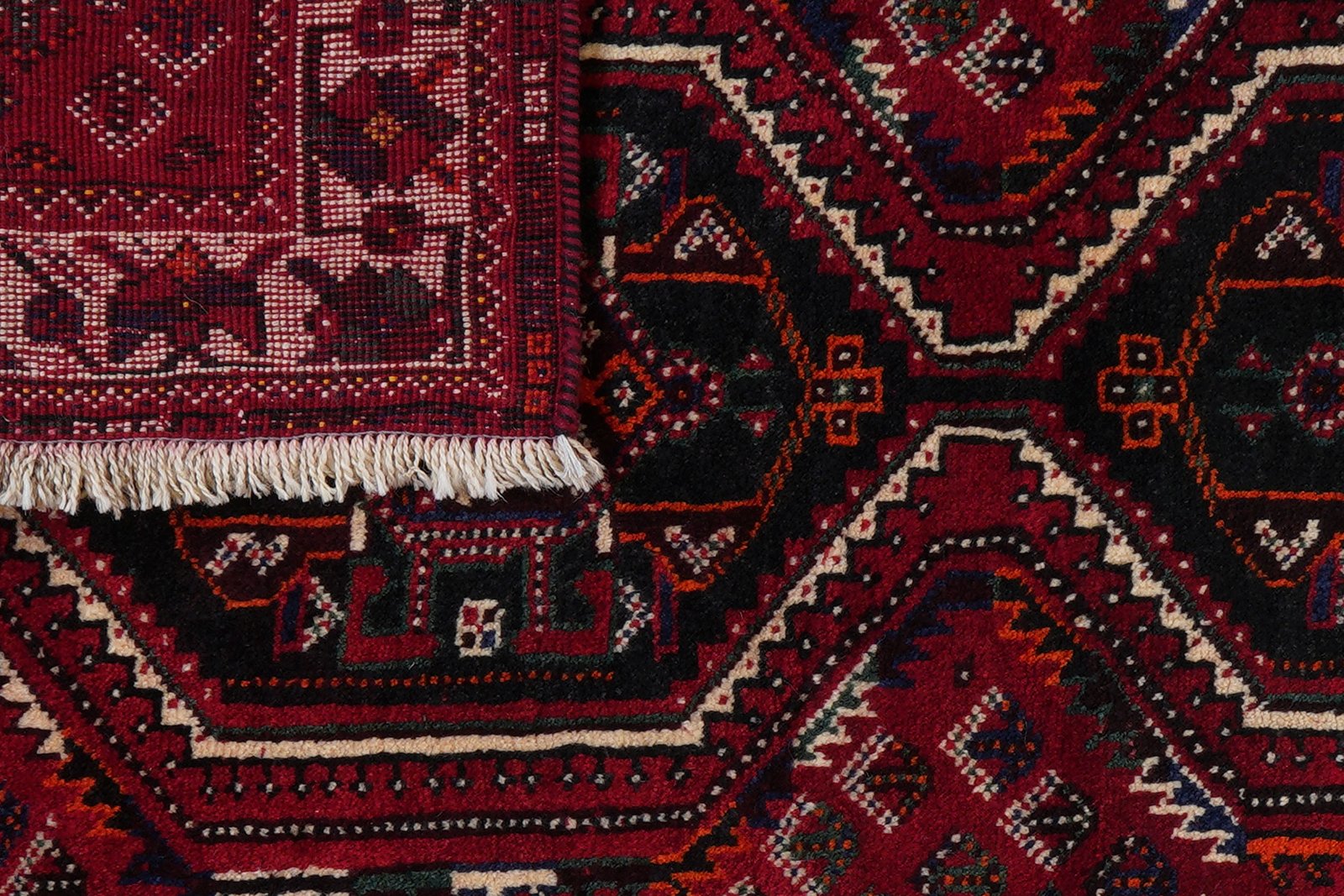 Shiraz — Hand-knotted, 104x157 cm, Red, 100% Virgin Wool | View 7