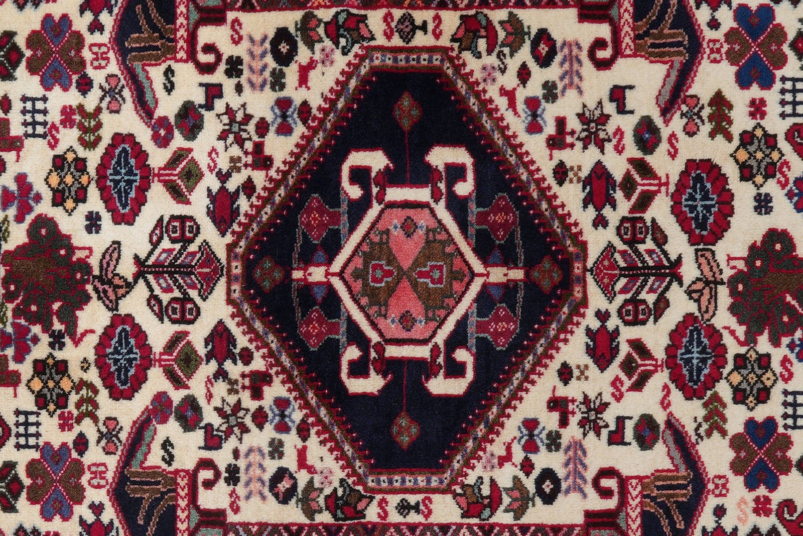 Gashgai — Hand-knotted, 87x292 cm, Beige, 100% Virgin Wool | View 6