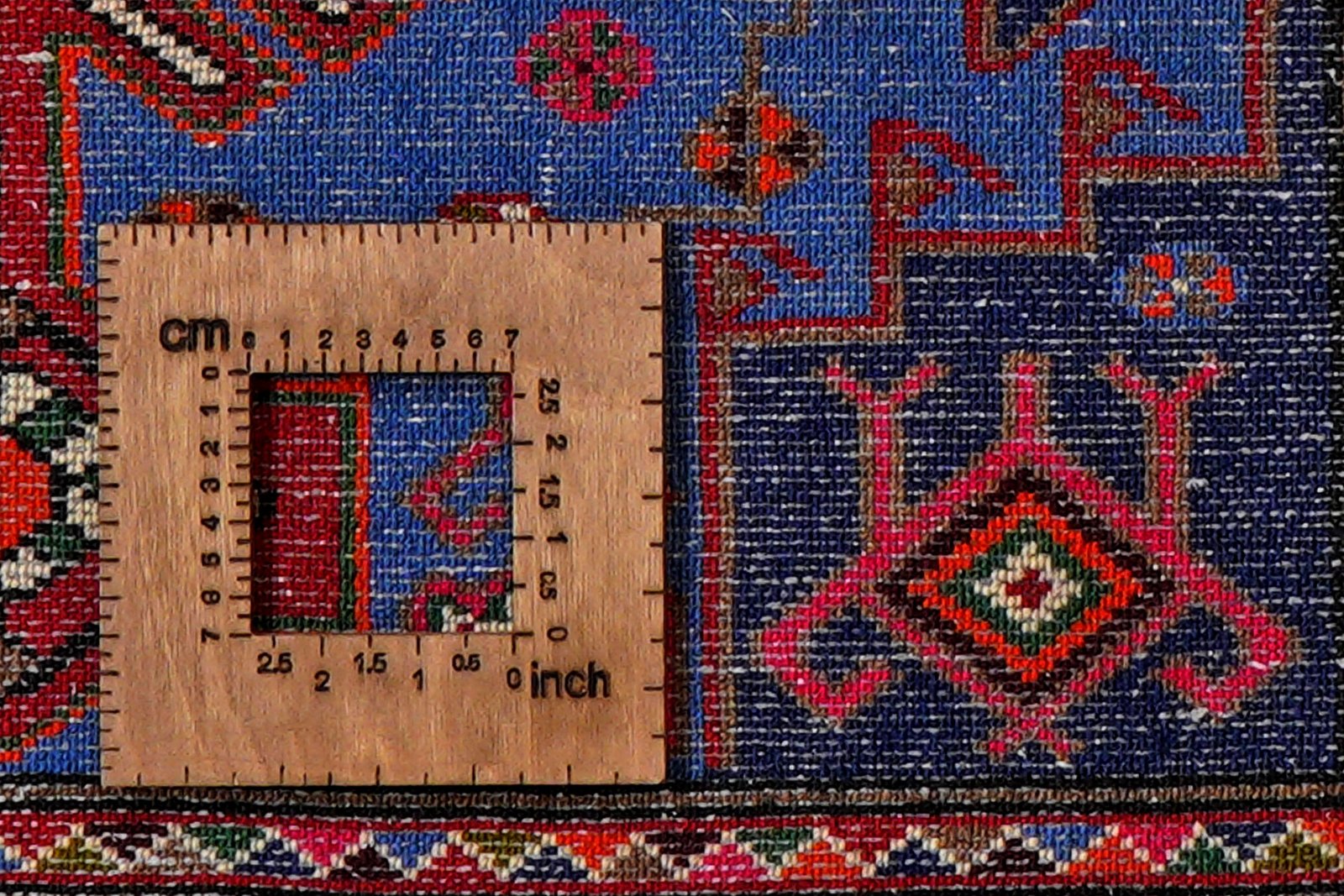 Tarom — Hand-knotted, 130x198 cm, Blue, 100% Virgin Wool | View 8