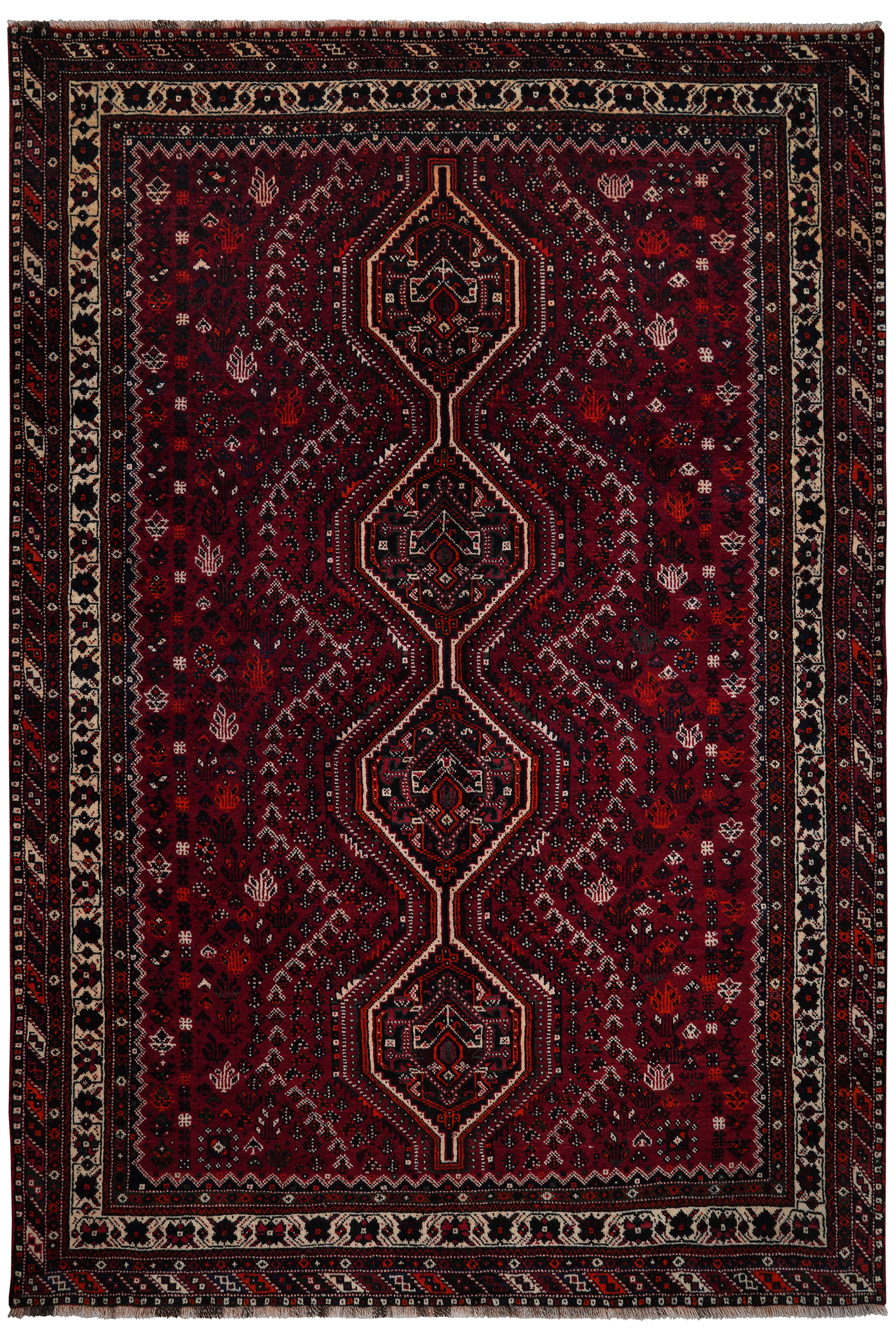 Shiraz — Handgefertigt, 308x209 cm, Beige, 100% Virgin Wool | Main view