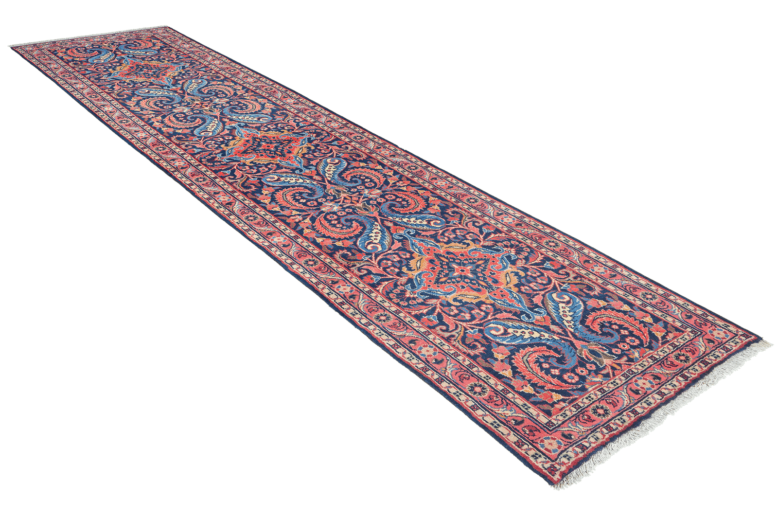 Mehreban — Hand-knotted, 83x300 cm, Blue, 100% Virgin Wool | View 4