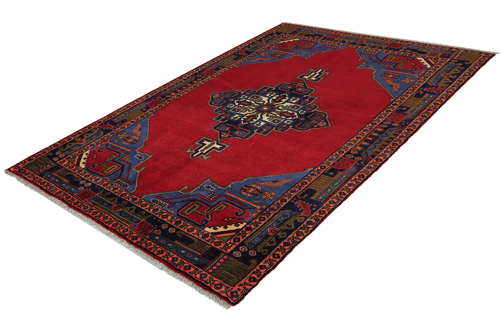 Kolyai — Hand-knotted, 153x233 cm, Red, 100% Virgin Wool | View 5