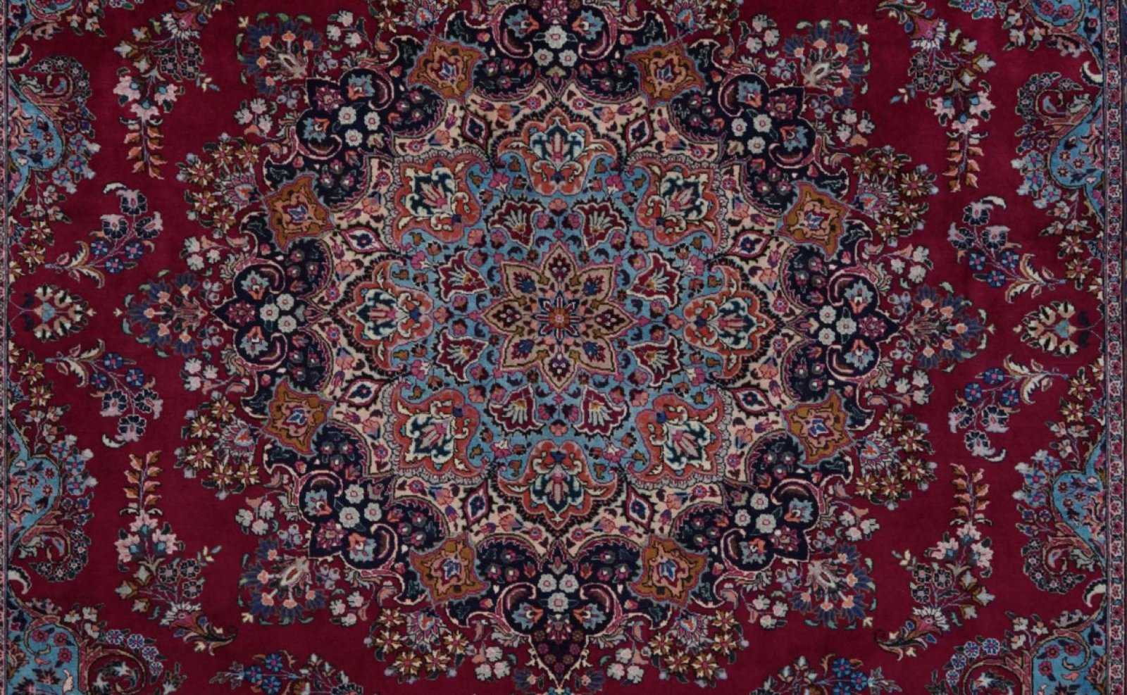 Sabzevar — Hand-knotted, 302x395 cm, Red, 100% Virgin Wool | View 4