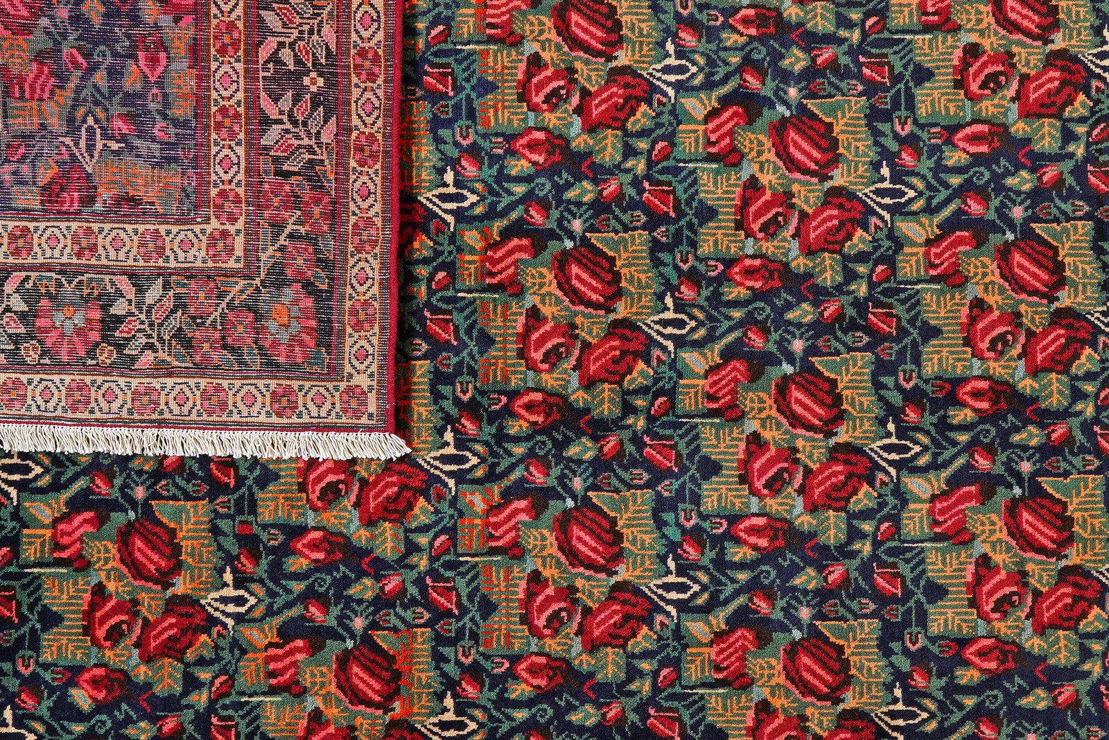 Afshar — Hand-knotted, 210x295 cm, Blue, 100% Virgin Wool | View 7