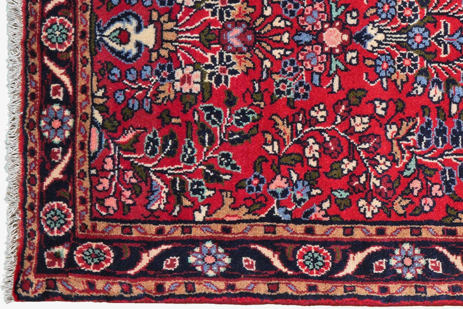 Mehreban — Hand-knotted, 87x310 cm, Red, 100% Virgin Wool | View 3