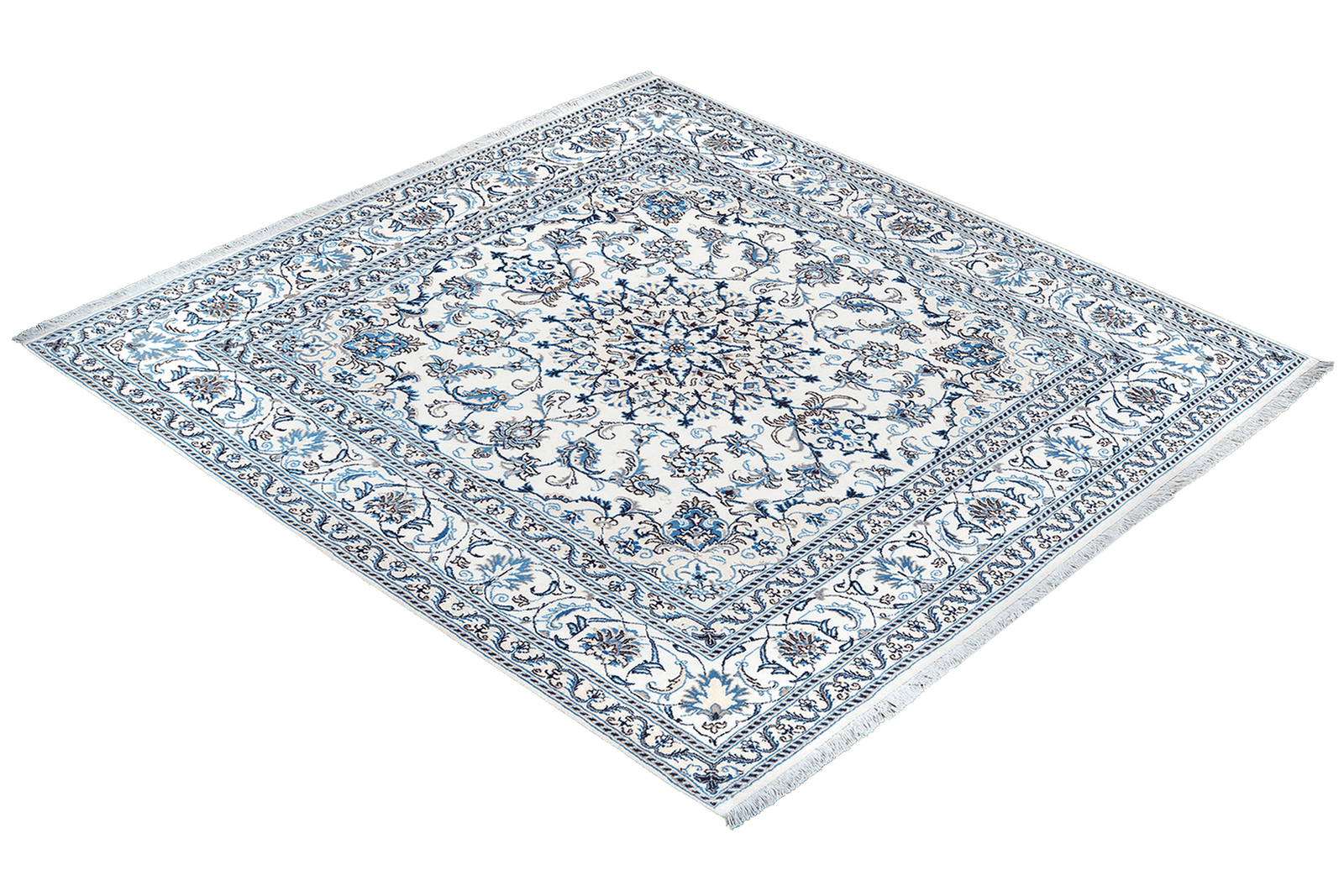 Nain 12La — Hand-knotted, 197x198 cm, Beige, 100% Virgin Wool | View 4