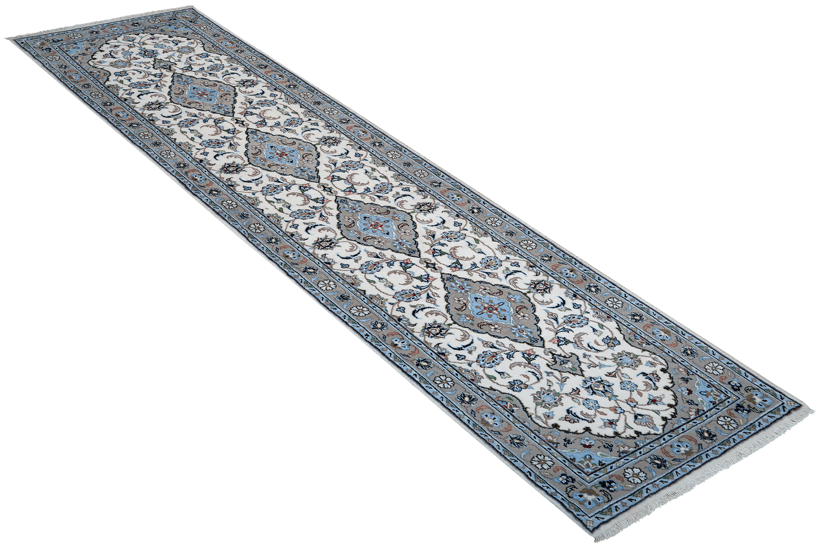 Yazd — Hand-knotted, 82x316 cm, Beige, 100% Virgin Wool | View 4