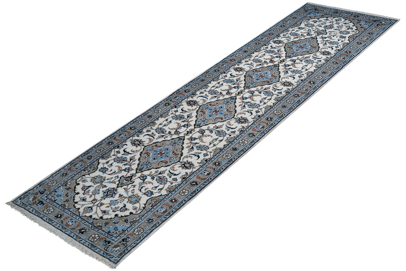 Yazd — Hand-knotted, 82x316 cm, Beige, 100% Virgin Wool | View 5