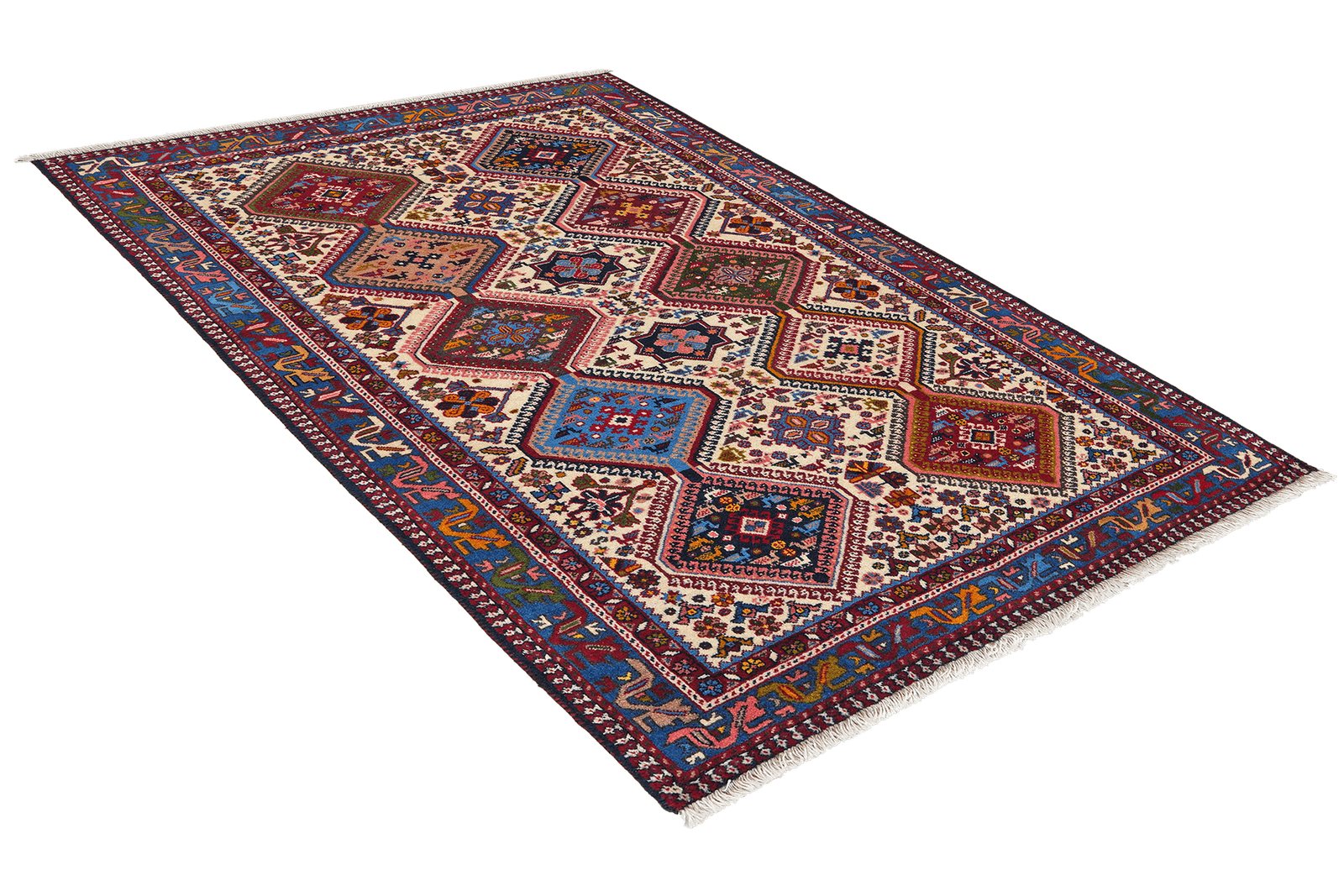 Yalameh — Hand-knotted, 101x160 cm, Beige, 100% Virgin Wool | View 4