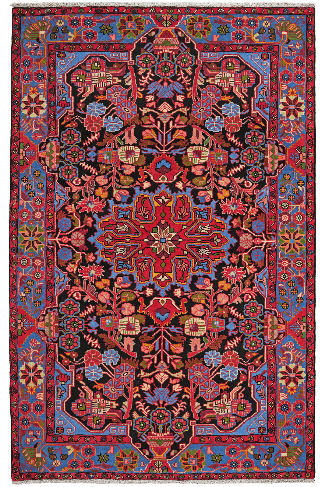 Nahavand — Hand-knotted, 158x250 cm, Blue, 100% Virgin Wool | Main view