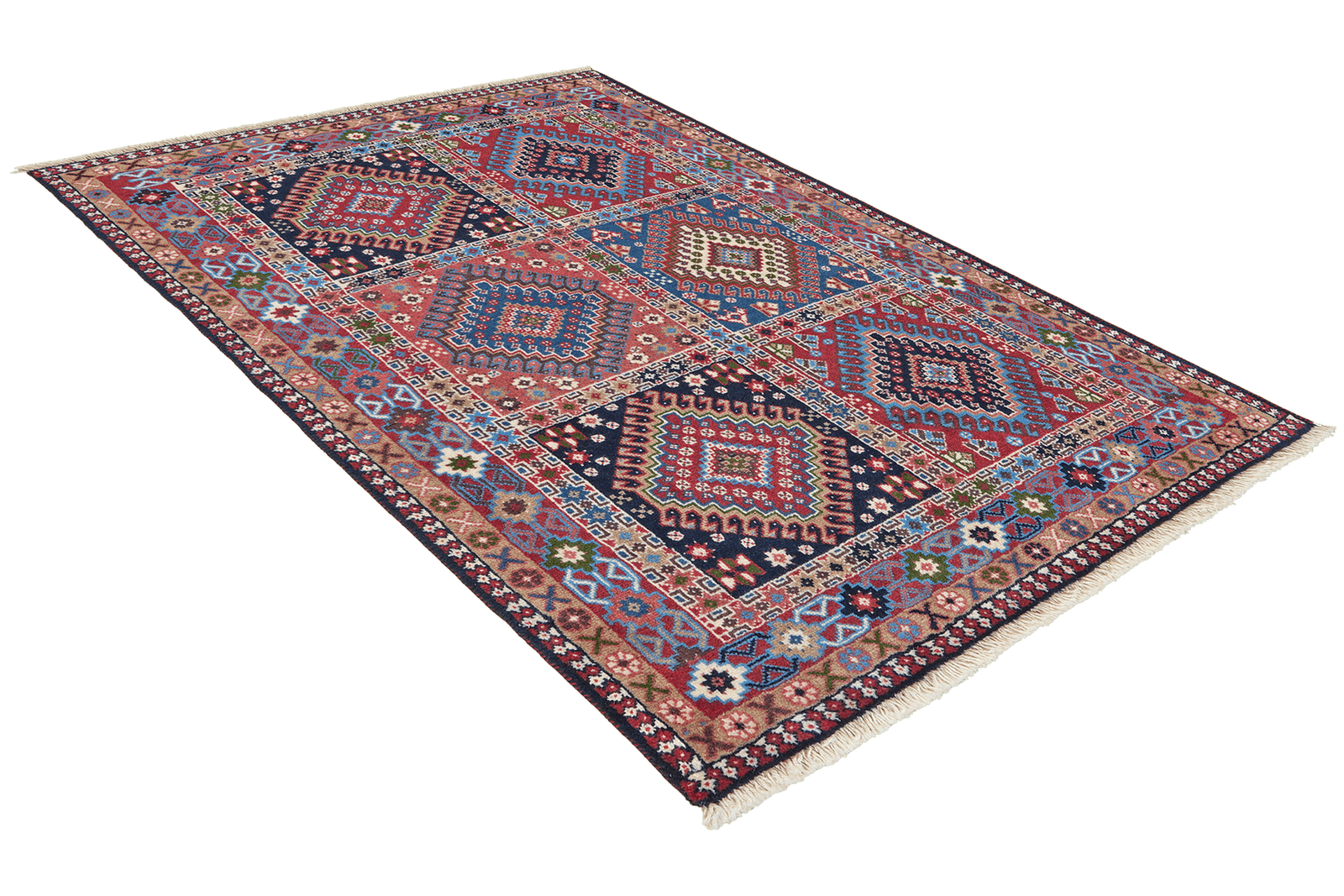 Yalameh — Hand-knotted, 97x147 cm, Multicolor, 100% Virgin Wool | View 4