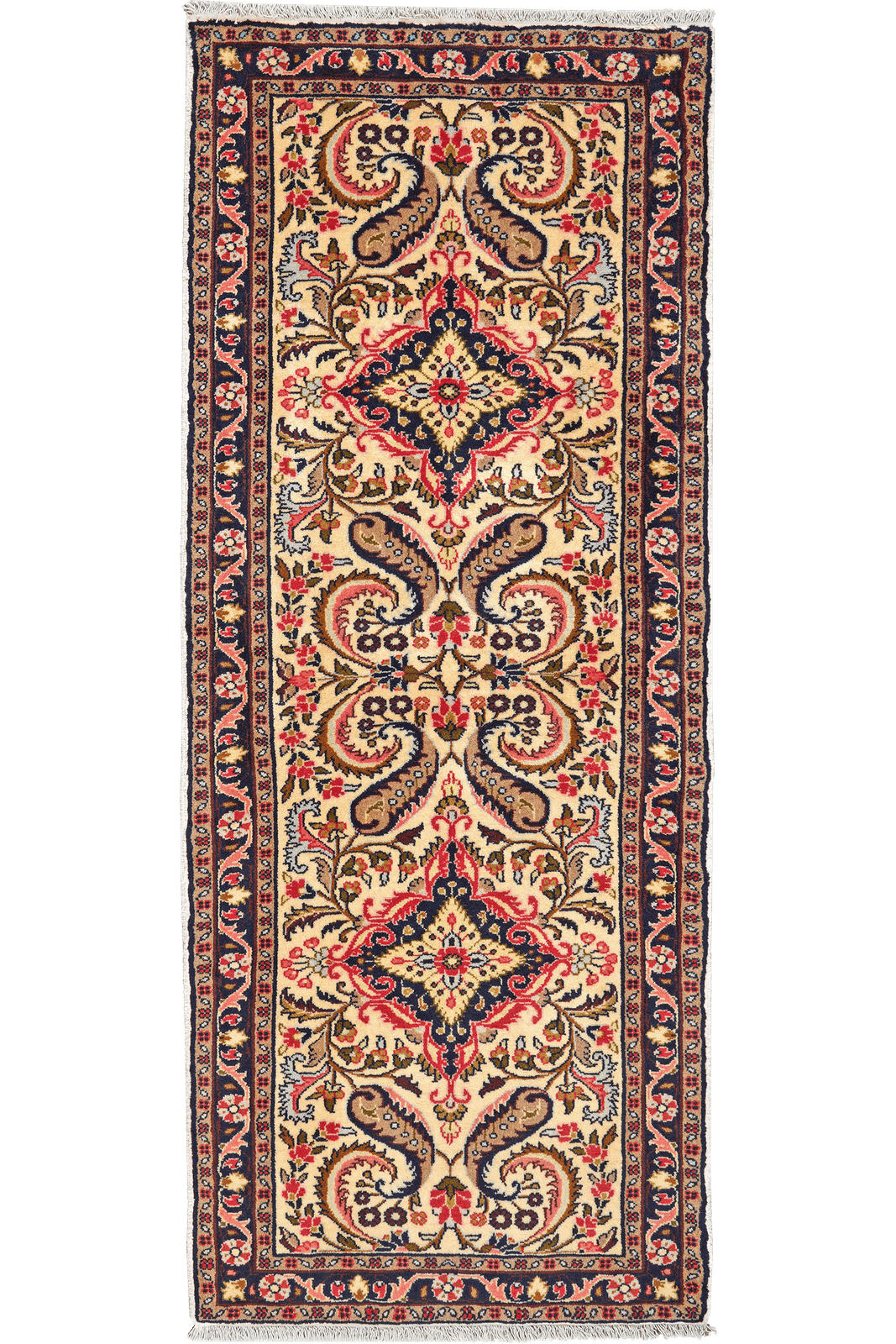 Mehreban — Hand-knotted, 80x202 cm, Brown, 100% Virgin Wool | Main view