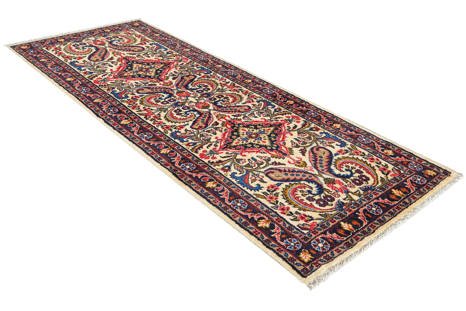 Mehreban — Hand-knotted, 74x198 cm, Beige, 100% Virgin Wool | View 4