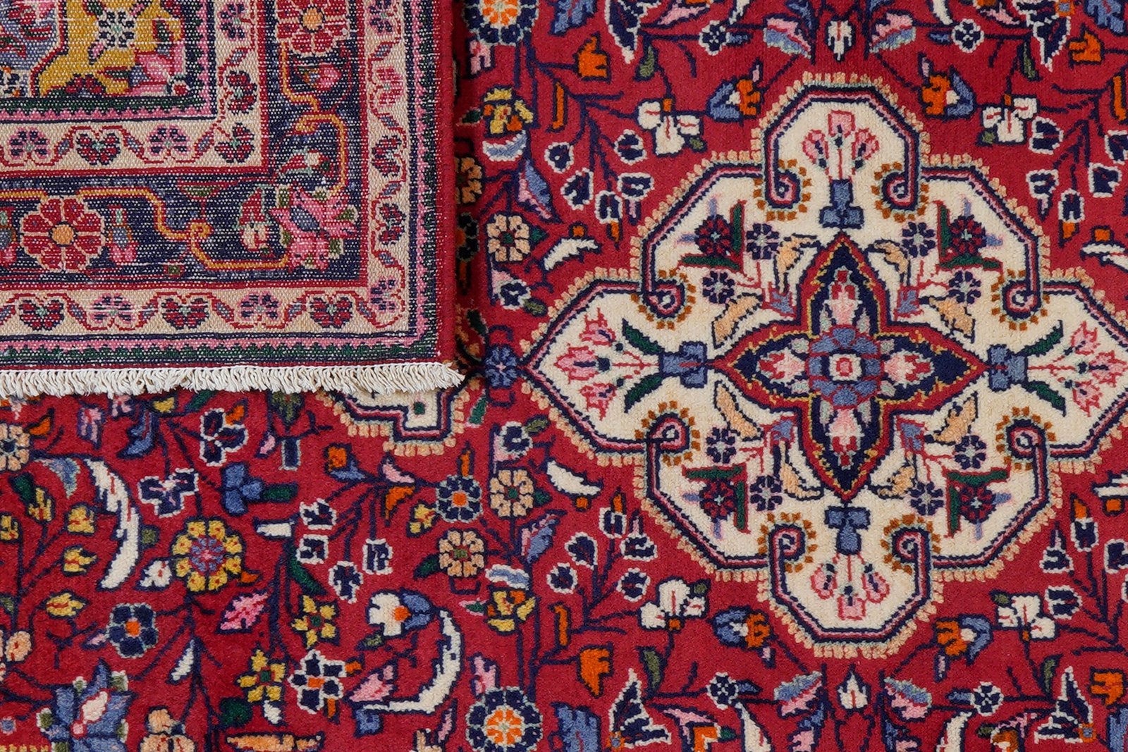 Djozan — Hand-knotted, 110x160 cm, Red, 100% Virgin Wool | View 7