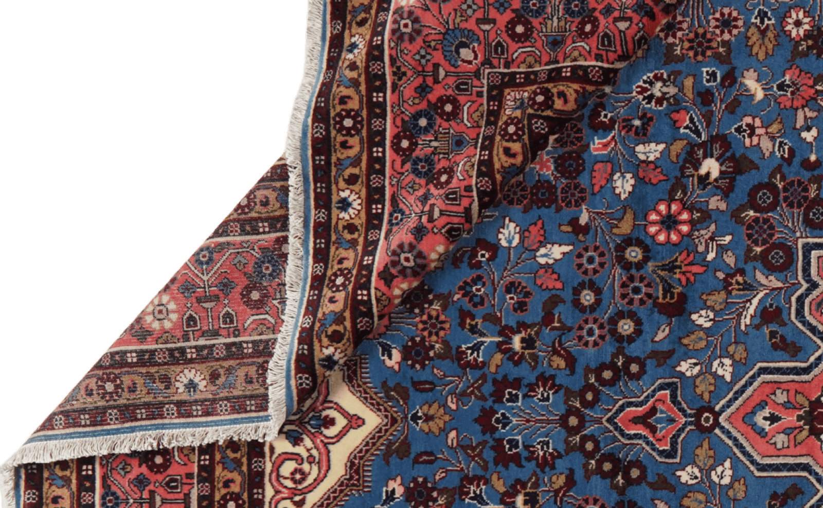 Mehreban — Hand-knotted, 261x307 cm, Blue, 100% Virgin Wool | View 5