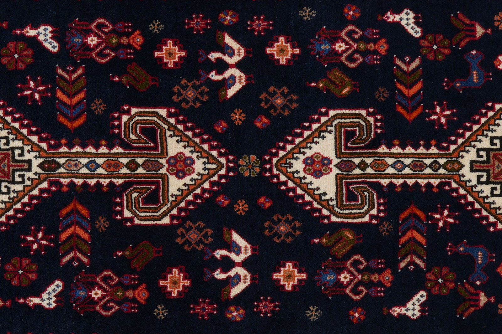 Nasrabad — Hand-knotted, 81x200 cm, Blue, 100% Virgin Wool | View 6