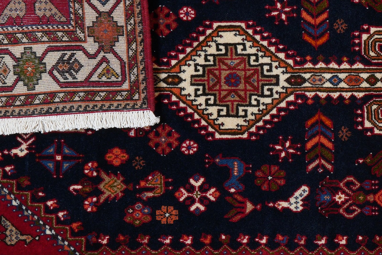 Nasrabad — Hand-knotted, 81x200 cm, Blue, 100% Virgin Wool | View 7