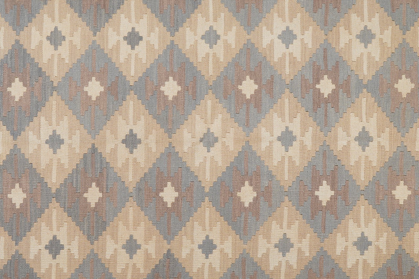 Kelim Gashgai — Handmade, 203x295 cm, Beige, 100% Virgin Wool | View 5
