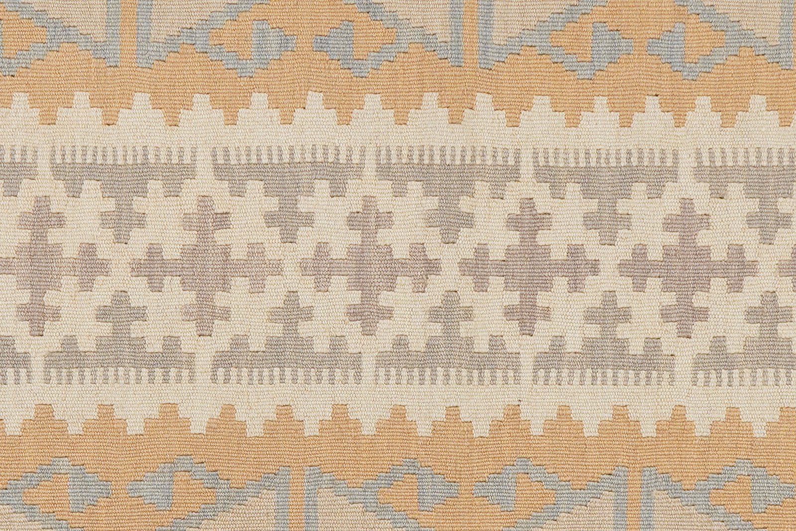 Kelim Gashgai — Handmade, 79x287 cm, Beige, 100% Virgin Wool | View 5