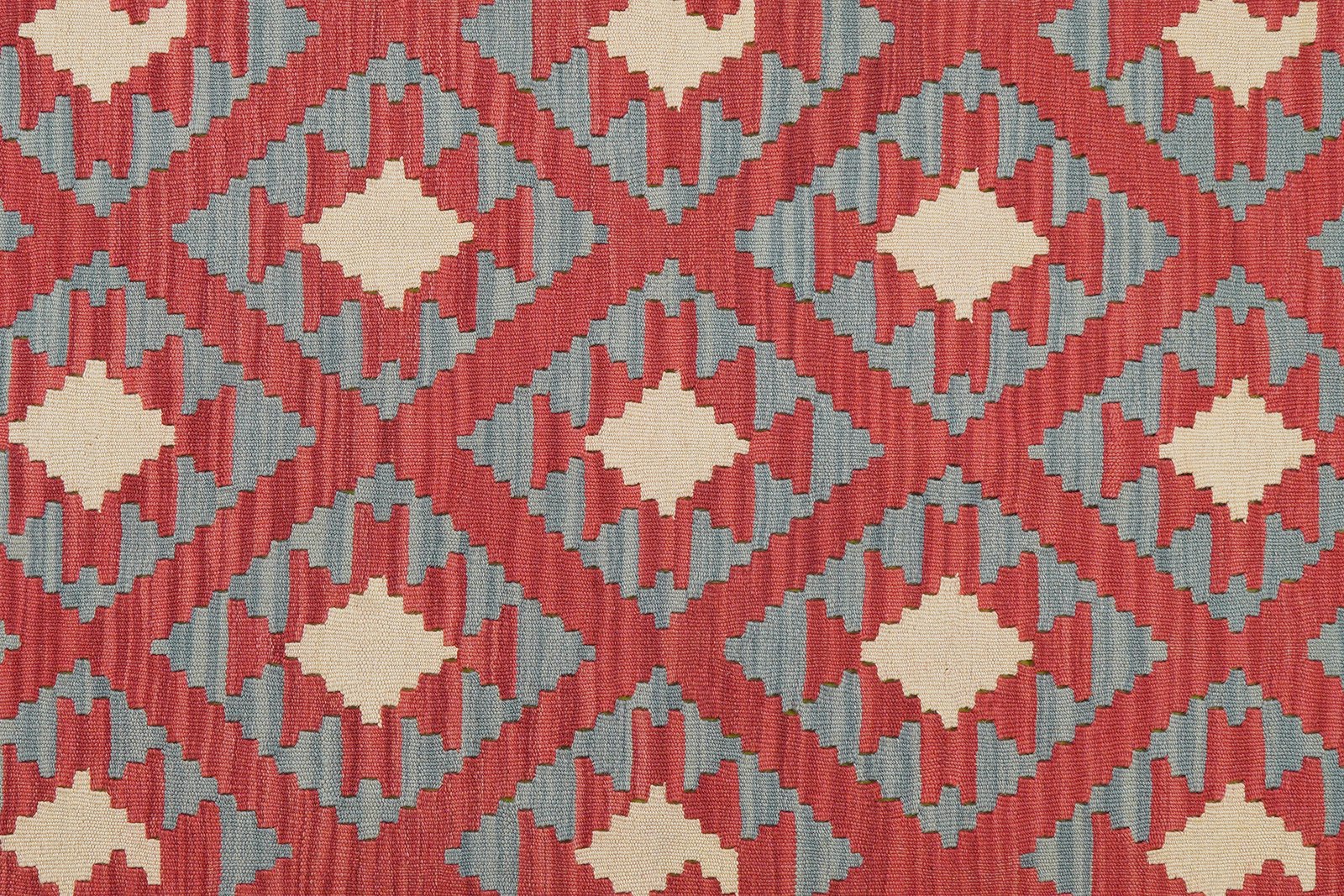 Kelim Gashgai — Handmade, 156x211 cm, Red, 100% Virgin Wool | View 5