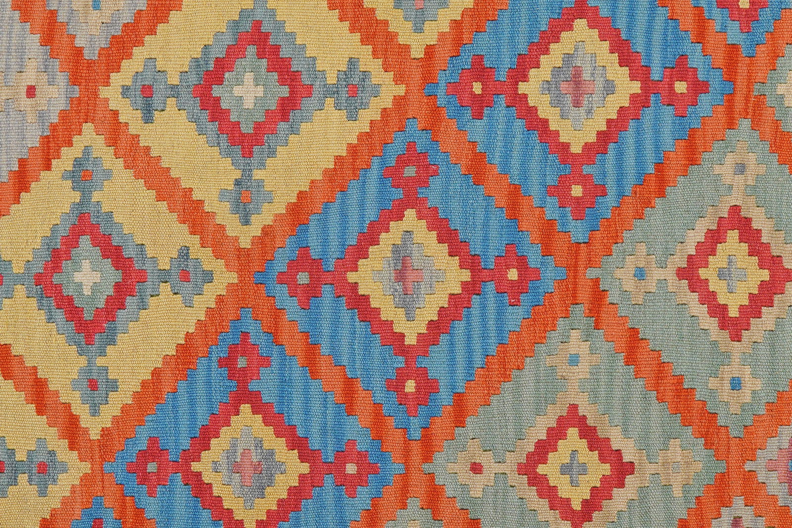 Kelim Gashgai — Handgefertigt, 250x183 cm, Beige, 100% Virgin Wool | View 6