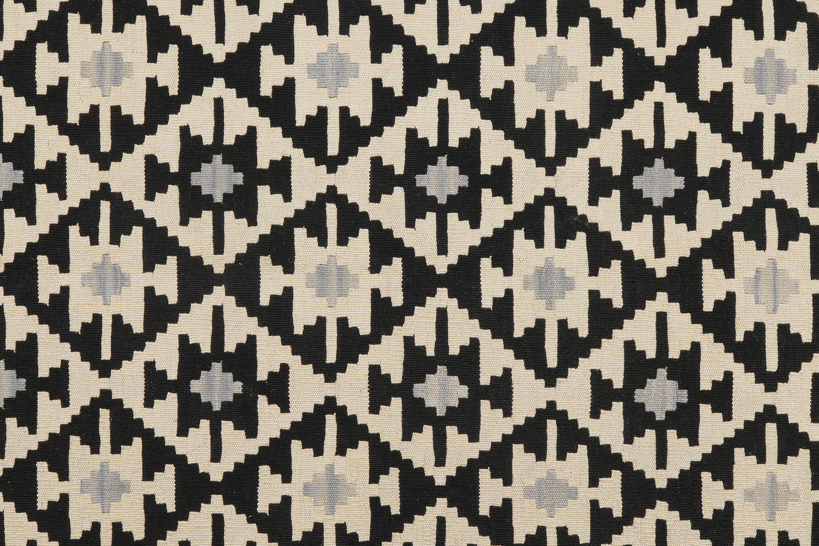 Kelim Gashgai — Handgefertigt, 296x208 cm, Schwarz, 100% Virgin Wool | View 6