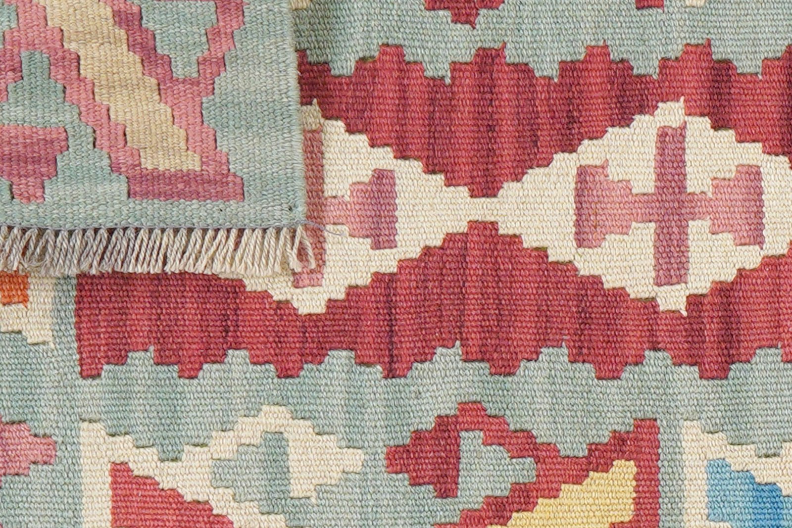 Kelim Gashgai — Handmade, 58x194 cm, Multicolor, 100% Virgin Wool | View 6