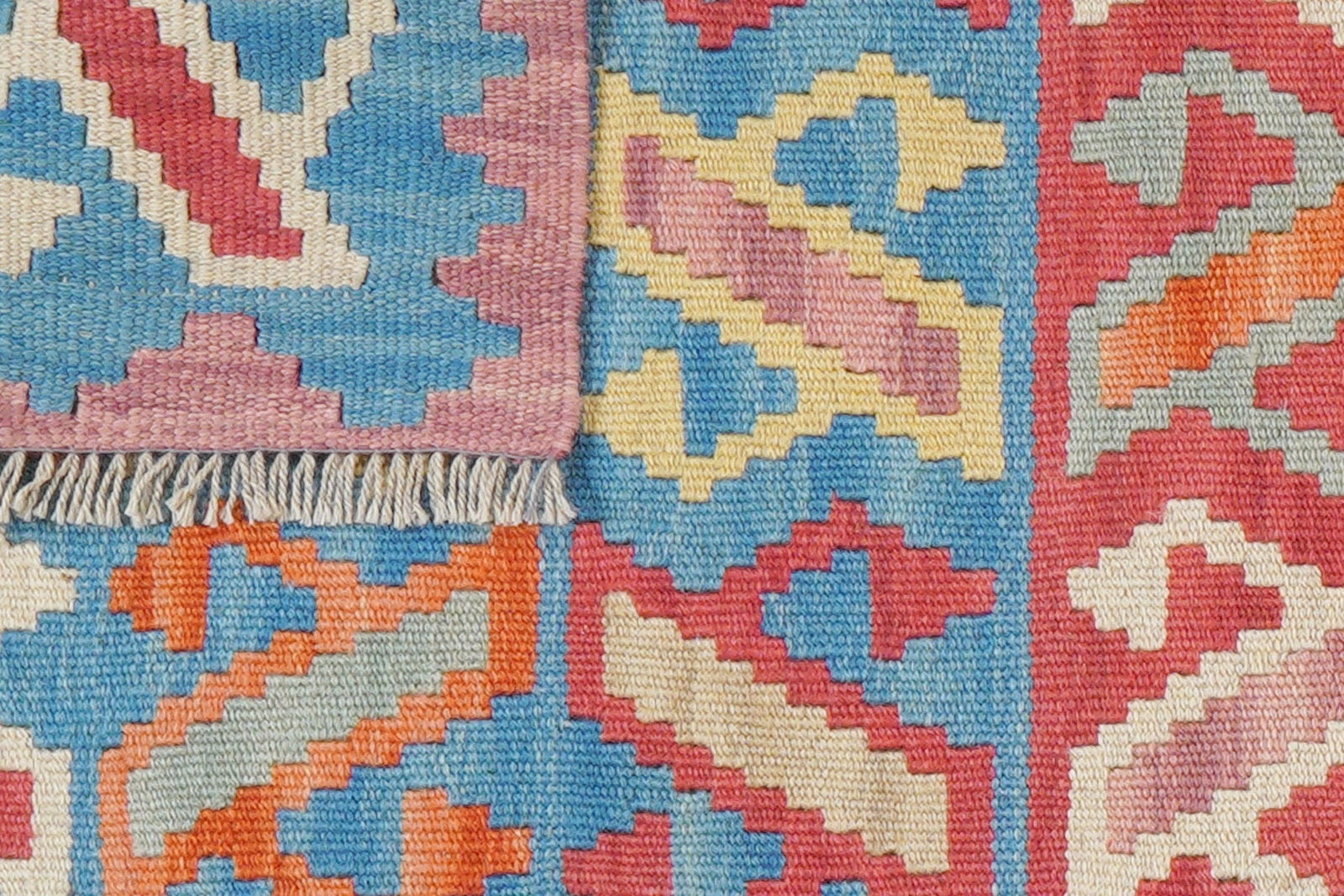 Kelim Gashgai — Handgefertigt, 205x60 cm, Bunt, 100% Virgin Wool | View 7